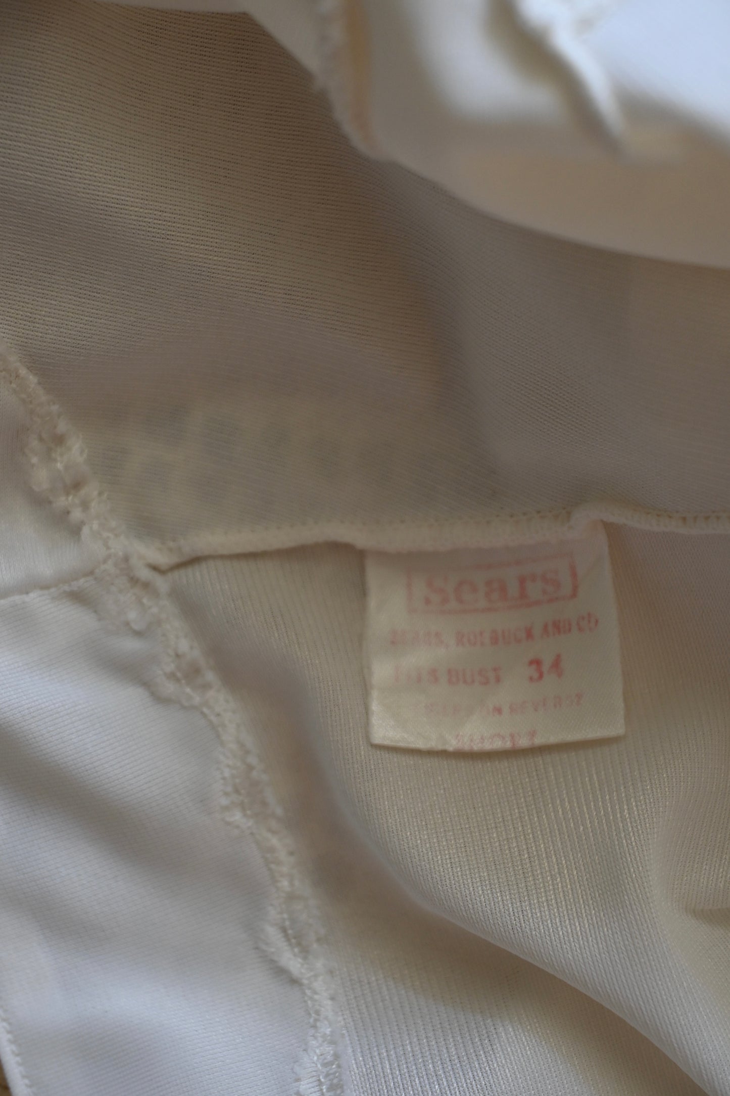 70's Slip dress/WHITE
