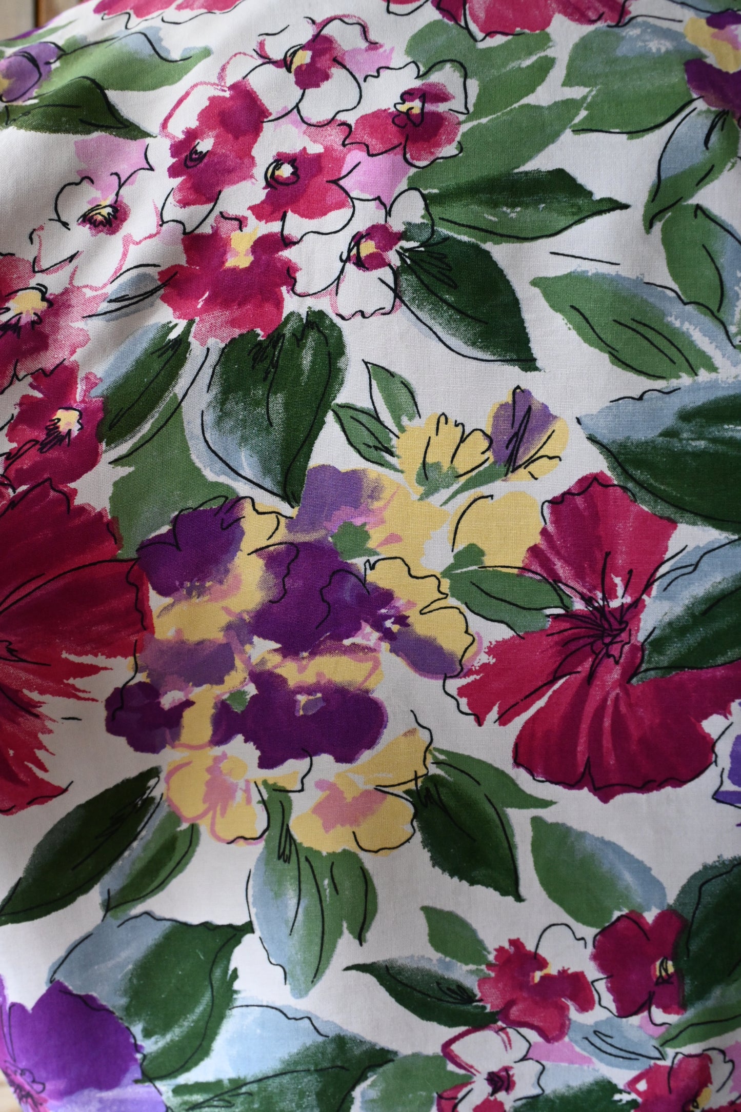 90's Flower print top