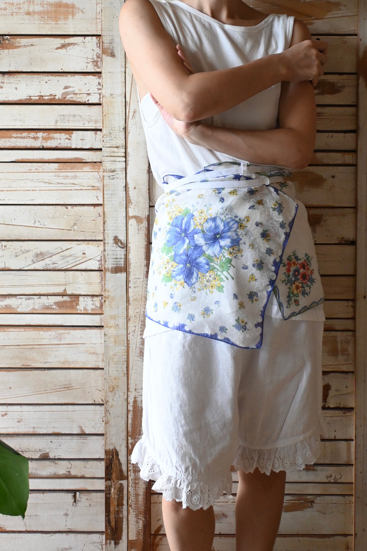 Flower handkerchief camisole/PONMOSIR