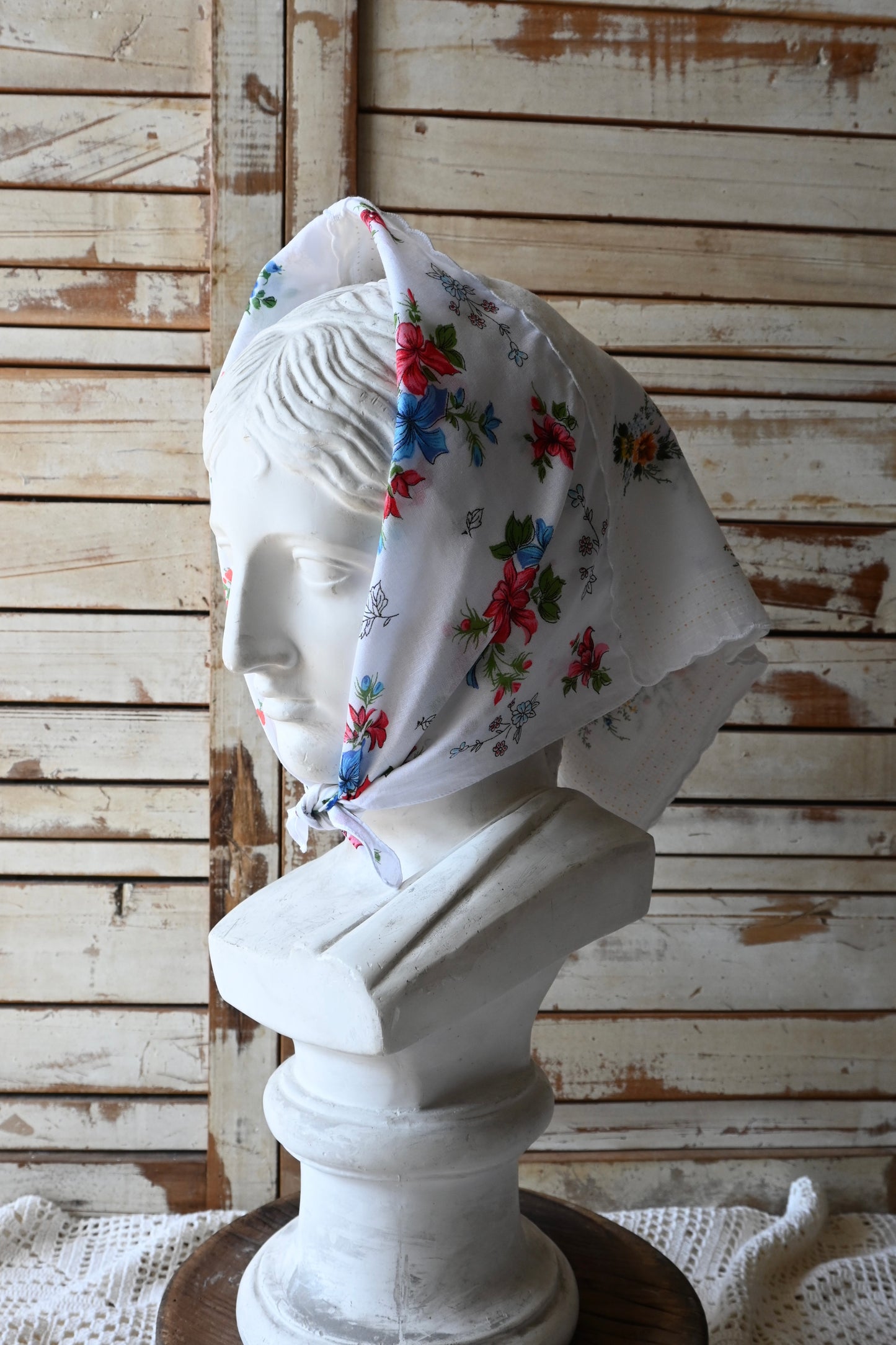 Flower handkerchief scarf/PONMOSIR