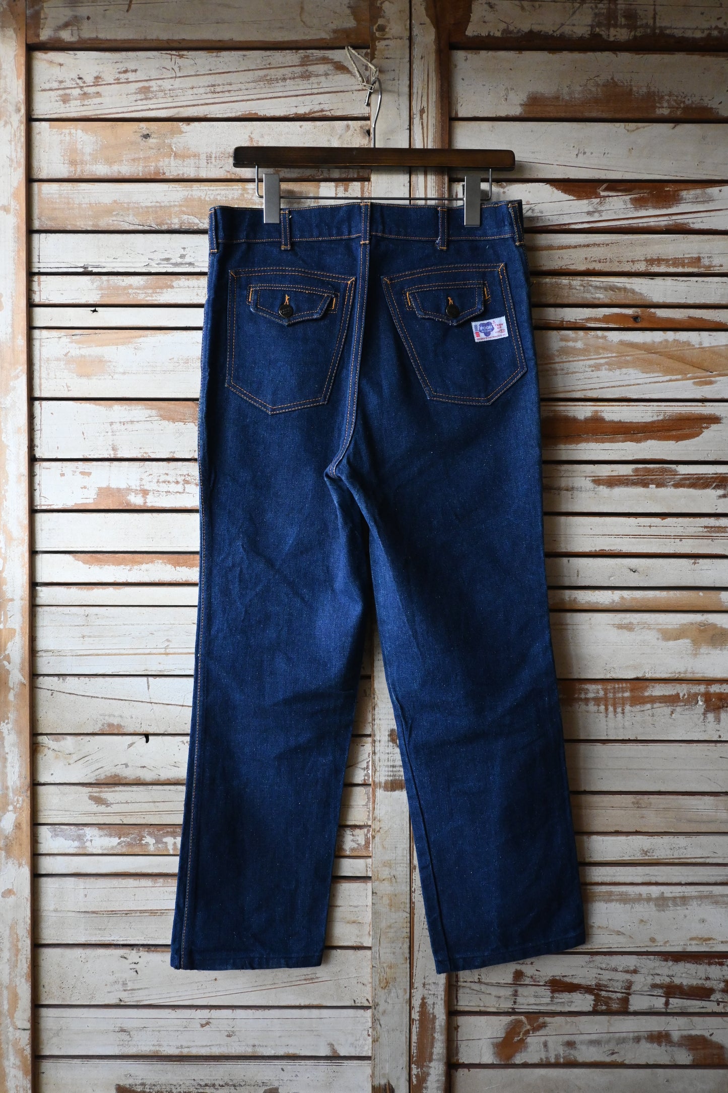 80's denim pants/INDIGO