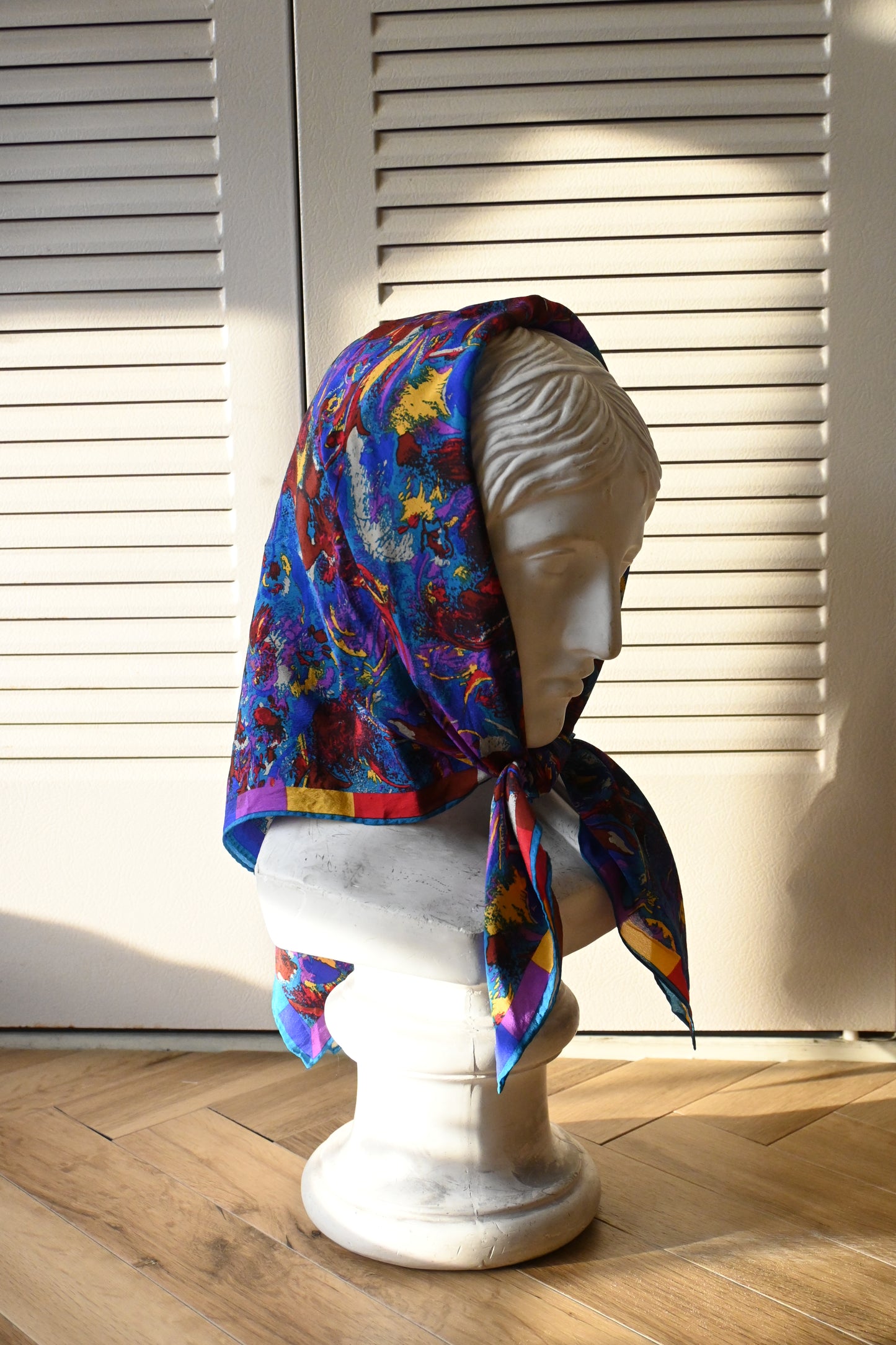 Vintage silk scarf/MULTI