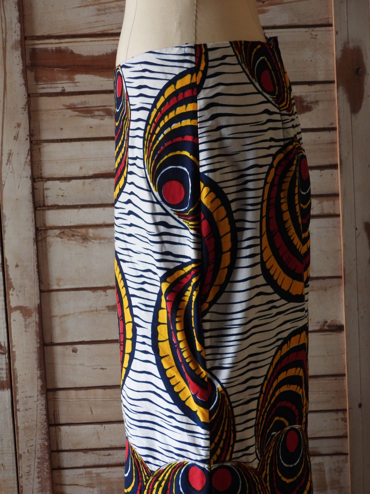 African printed skirt/MULTI