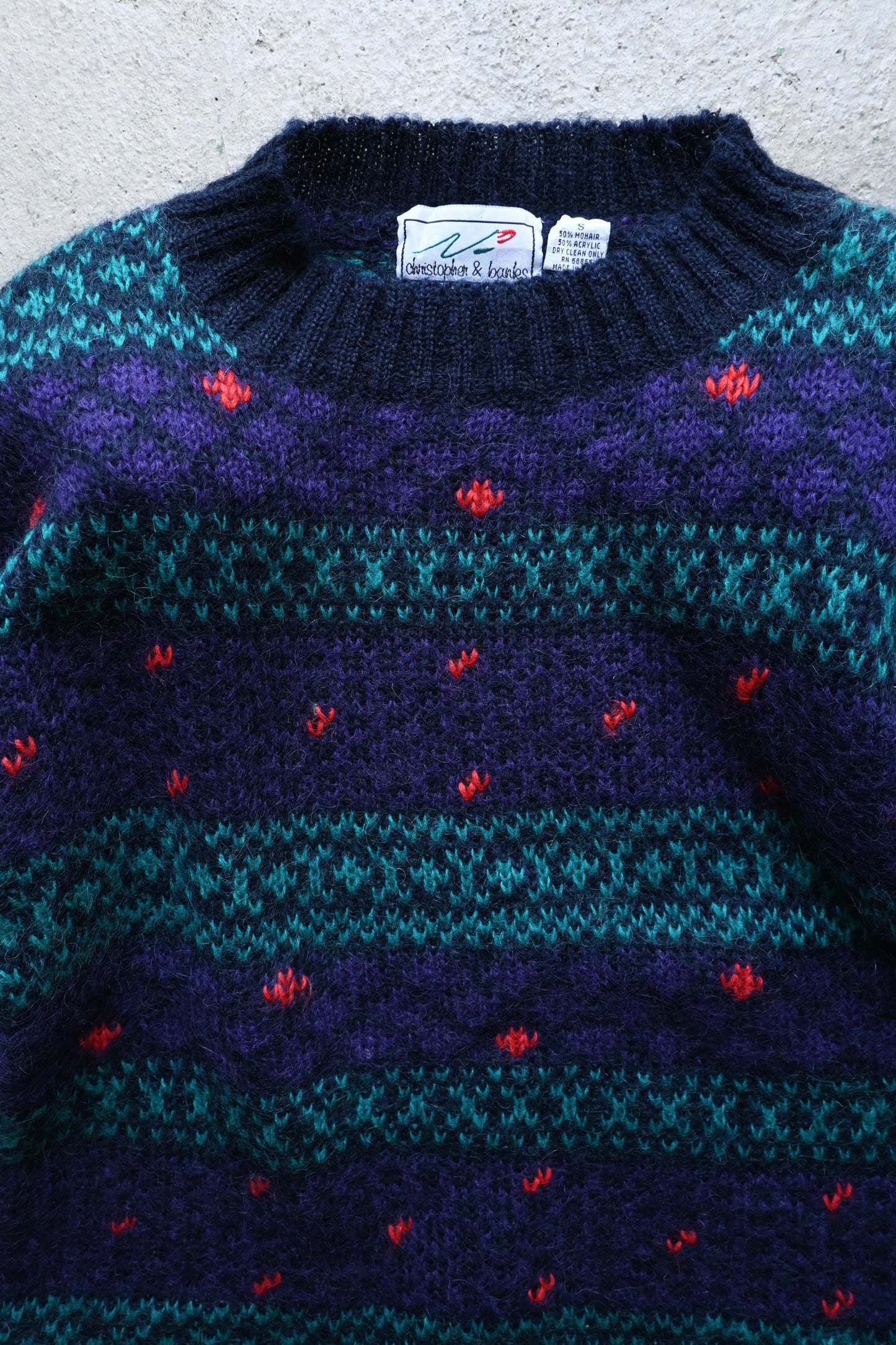 Mohair fair isle knit