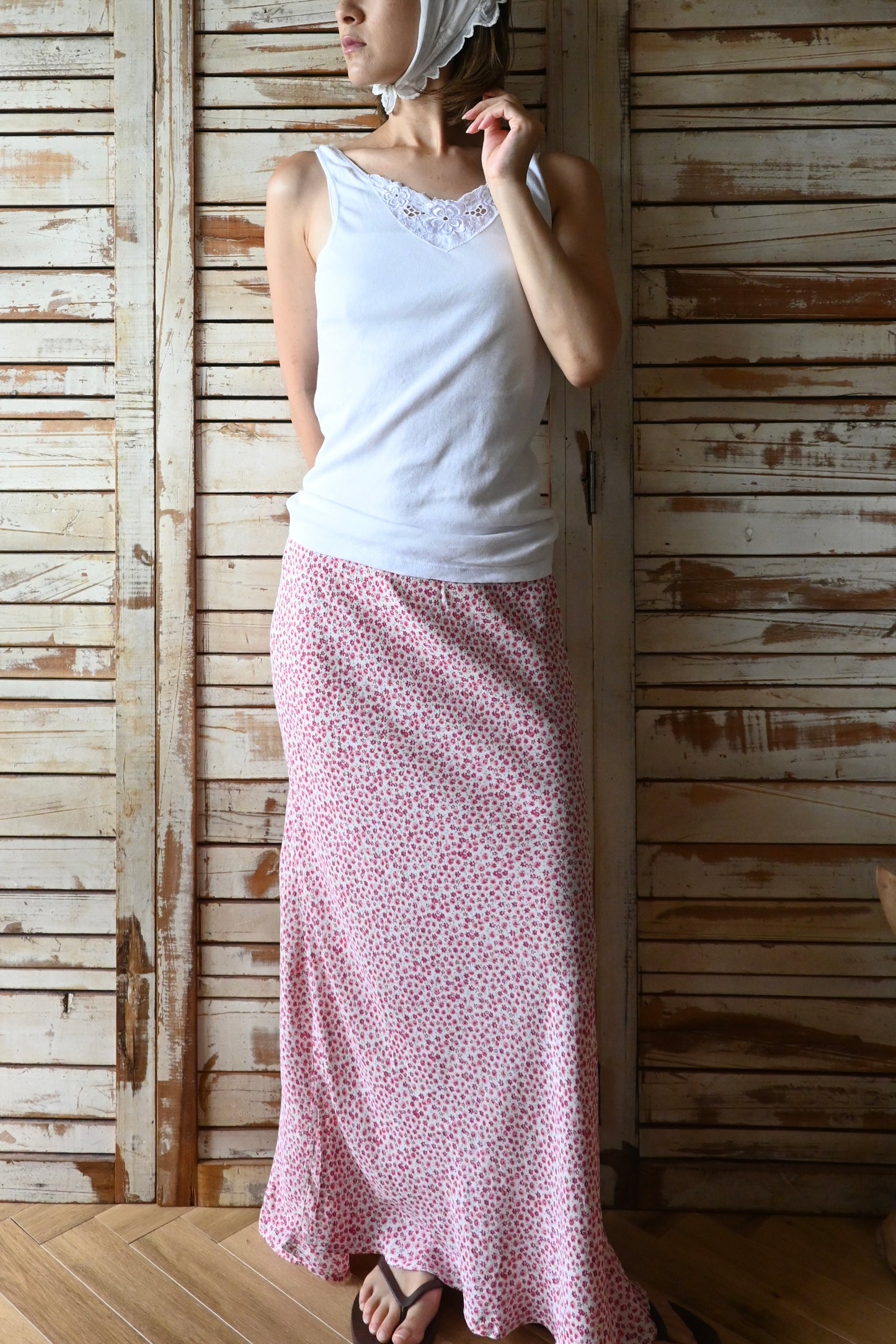 EURO Cotton underwear top/WHITE