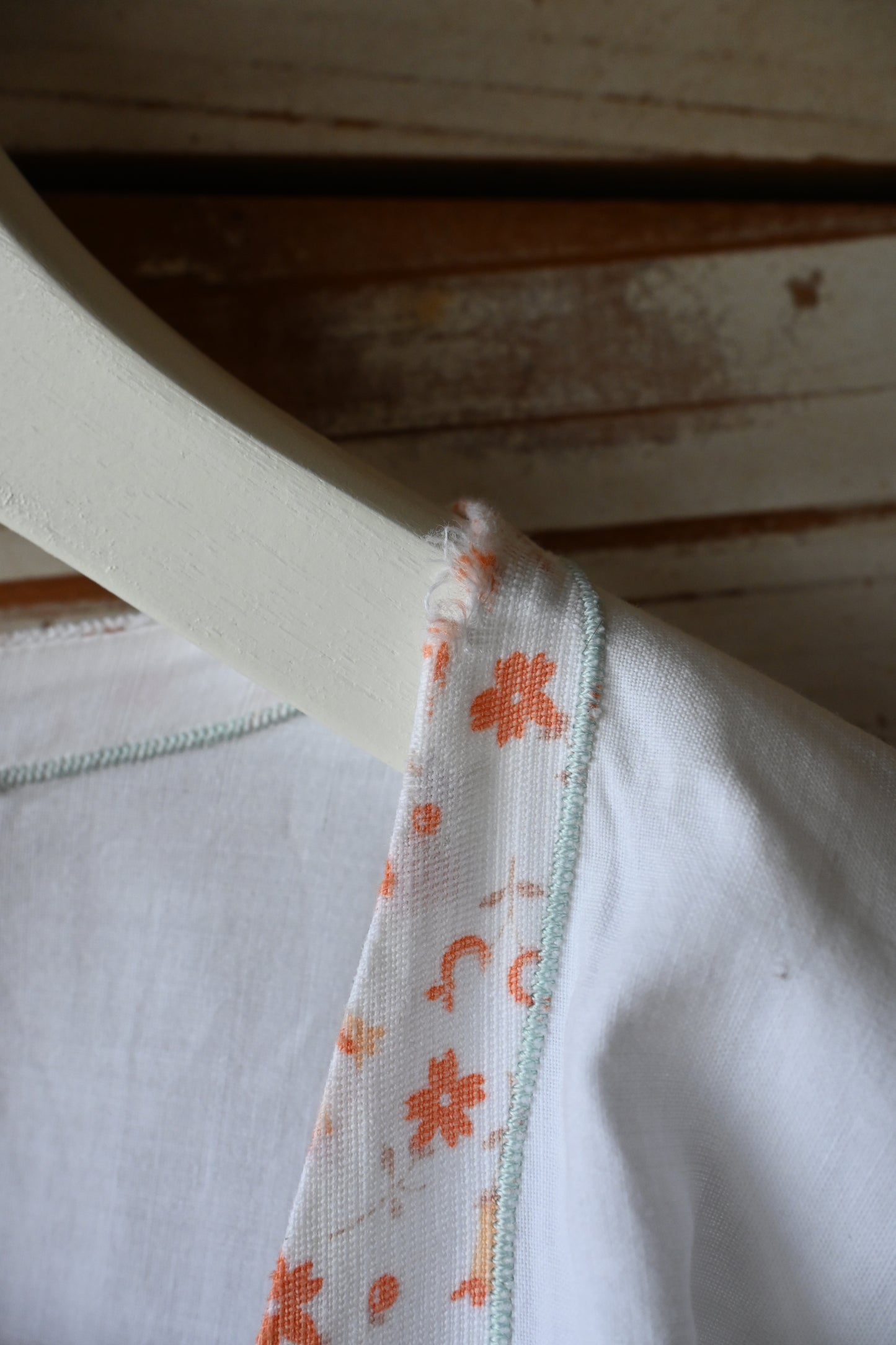 EURO Cotton embroidery long dress/WHITE