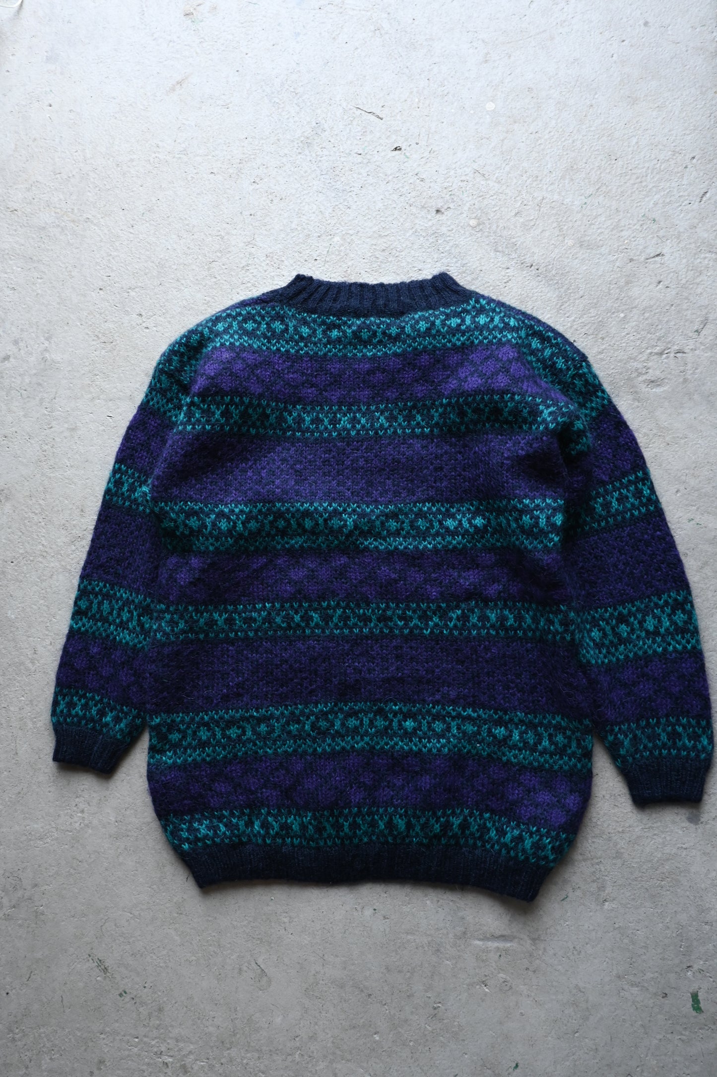 Mohair fair isle knit