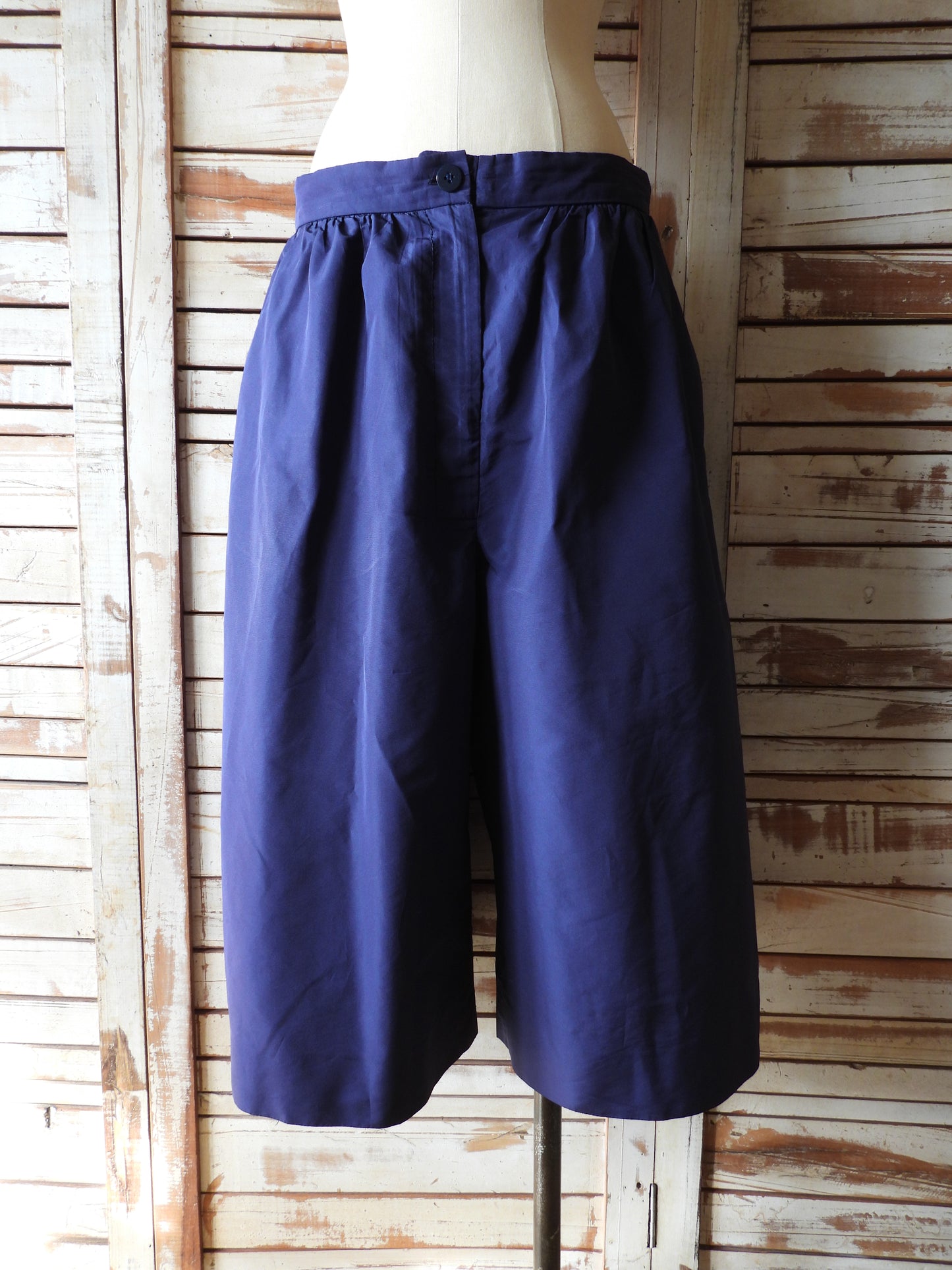 MIUMIU Cropped wide pants/NAVY