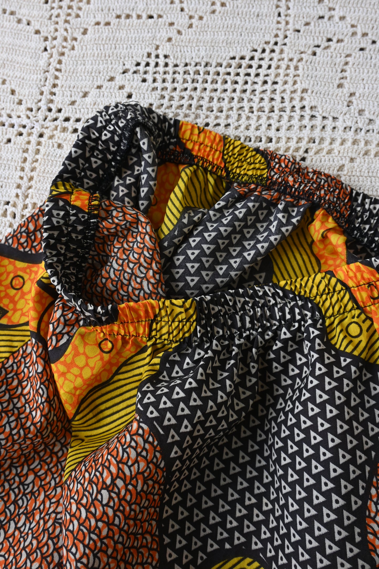 African midi skirt