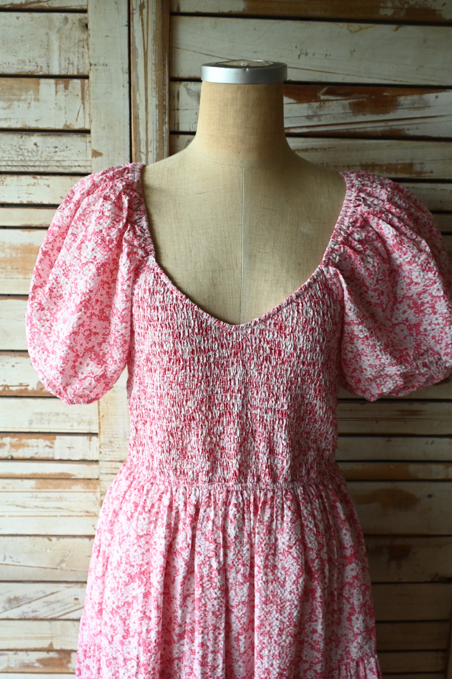 Flower pattern dress/PINK