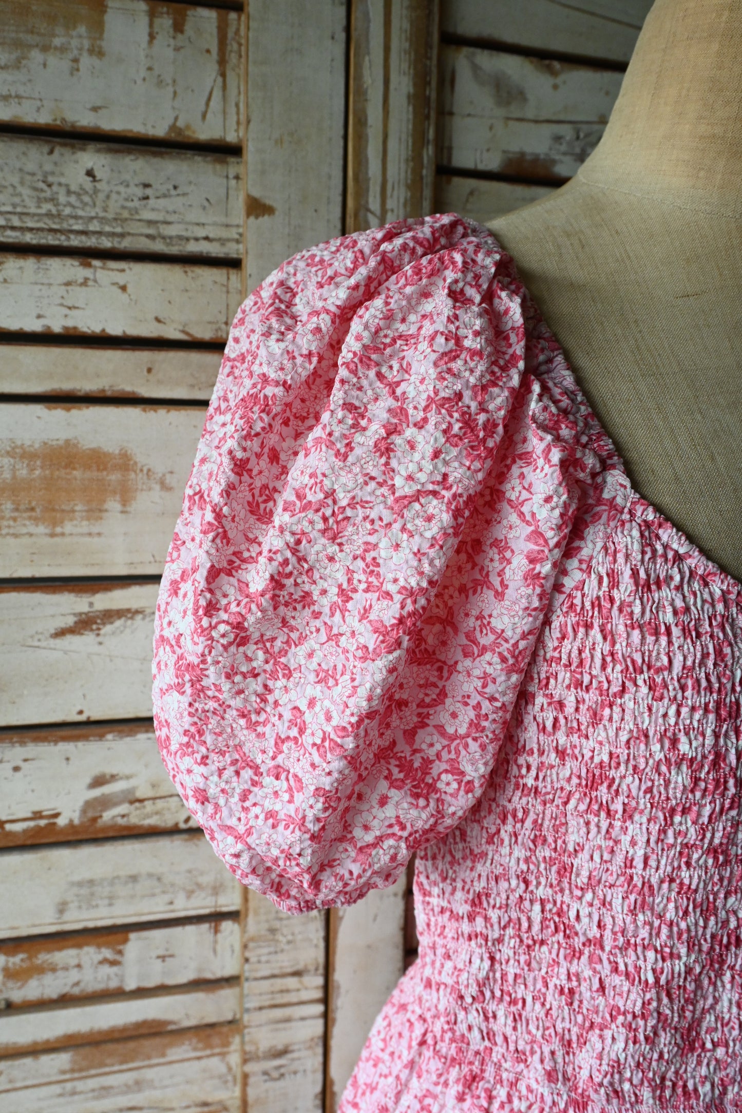 Flower pattern dress/PINK