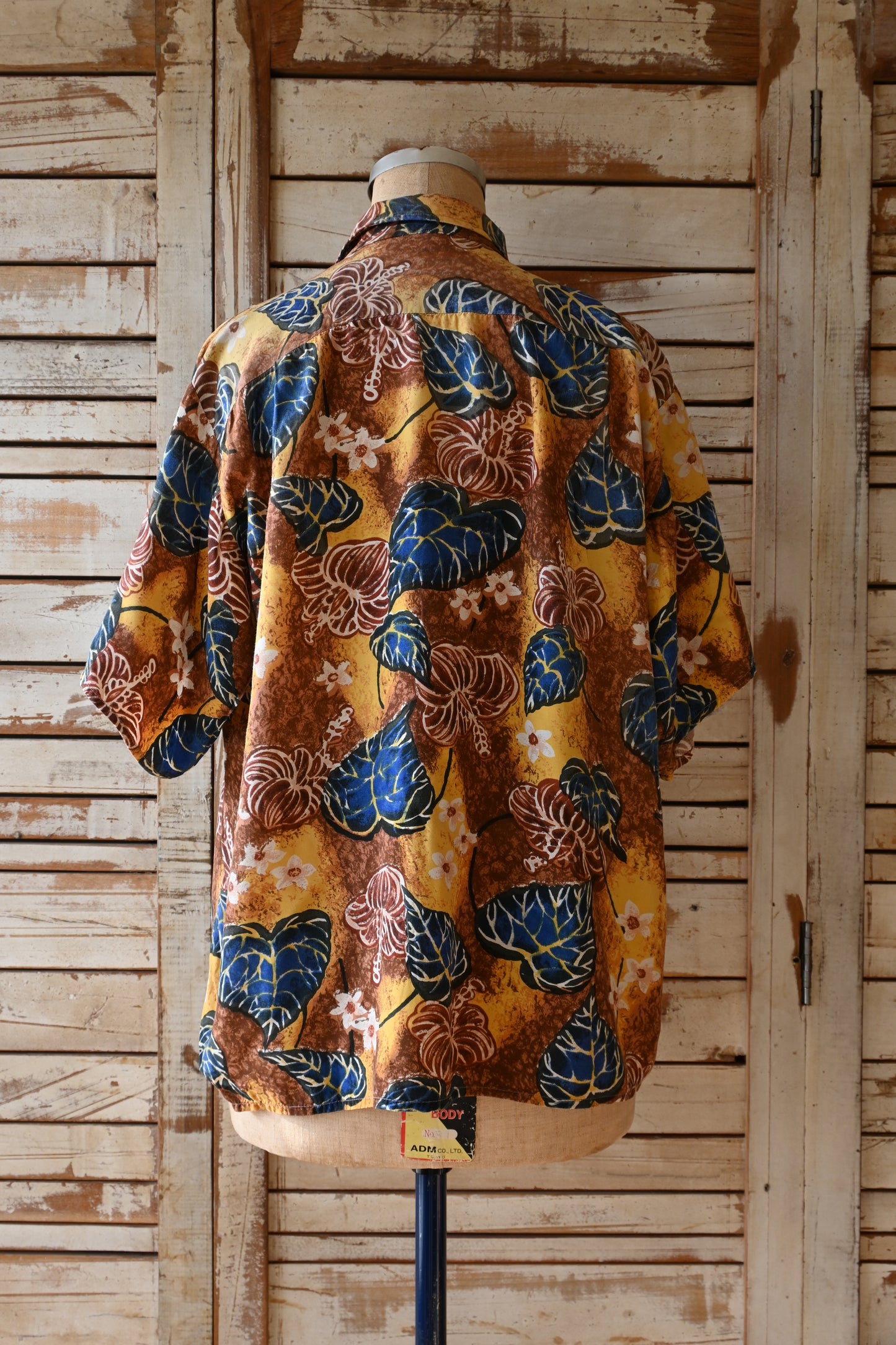 Aloha print shirt/BROWN
