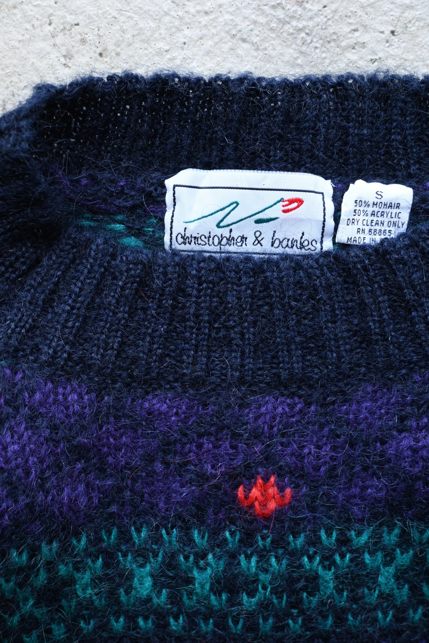 Mohair fair isle knit