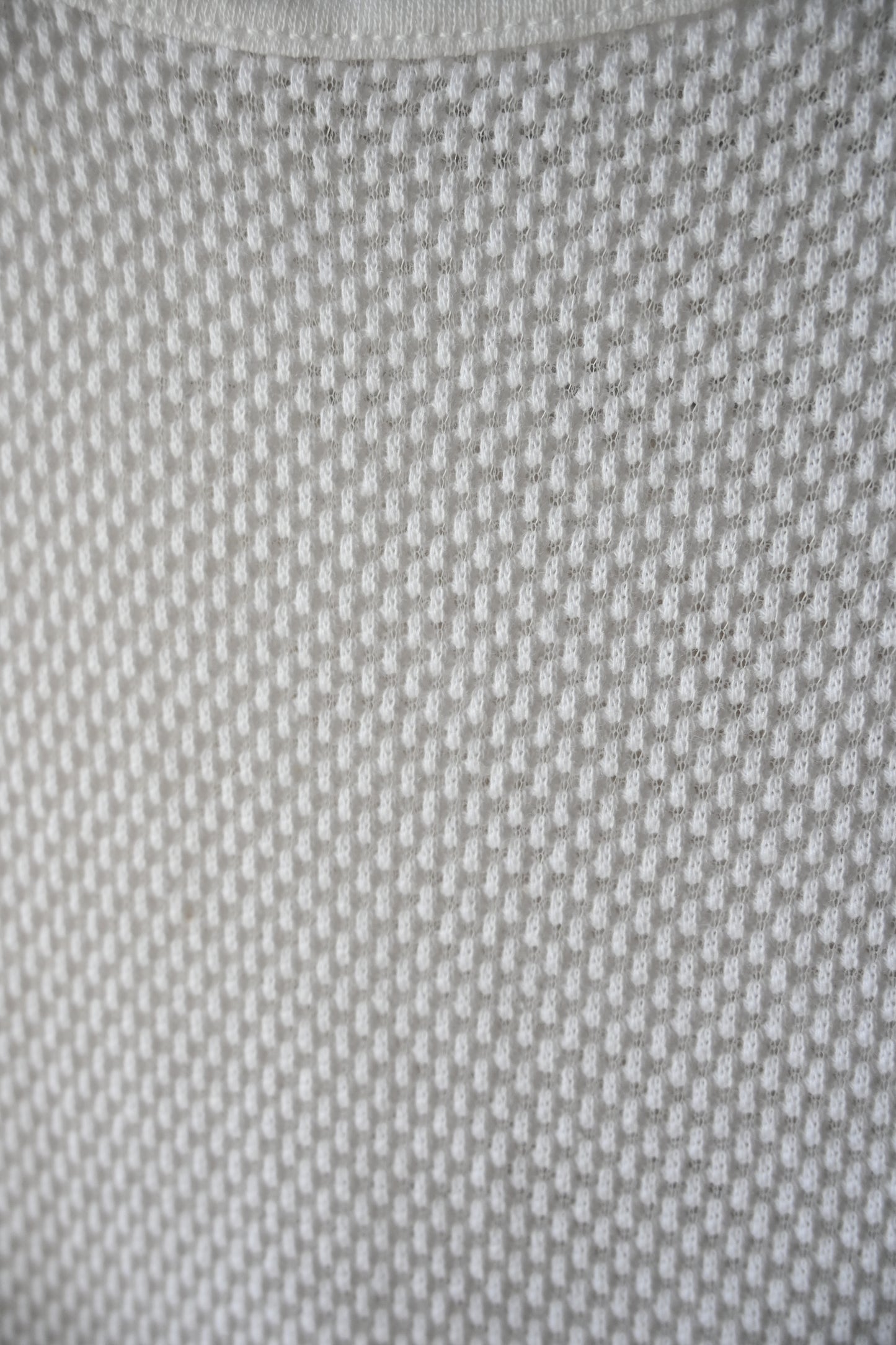 Cotton mesh tank top/WHITE