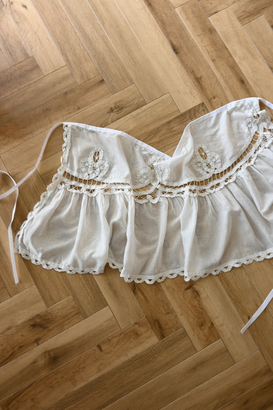 French antique lace wrap/PONMOSIR