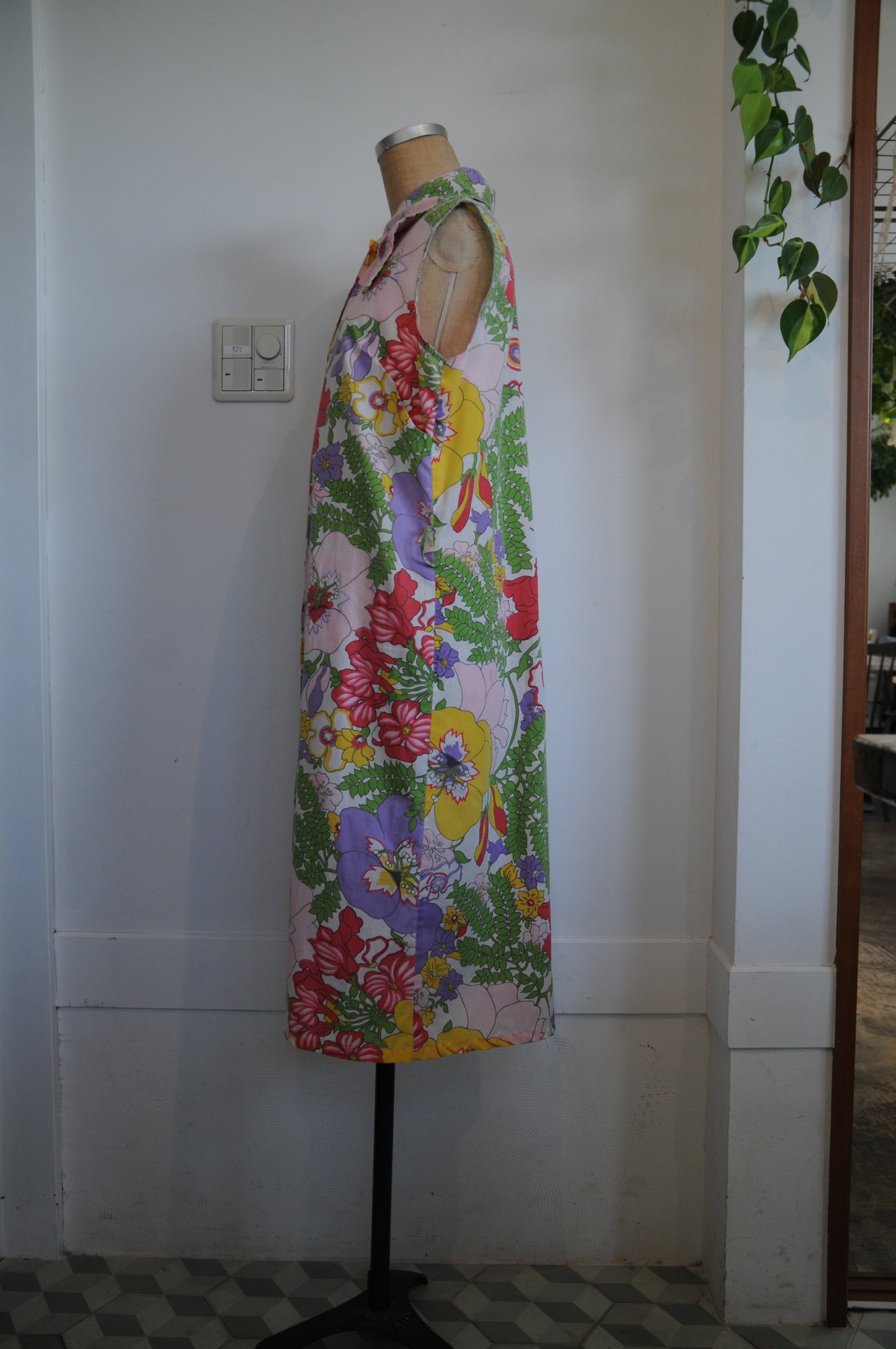 70's N/S flower dress/MULTI