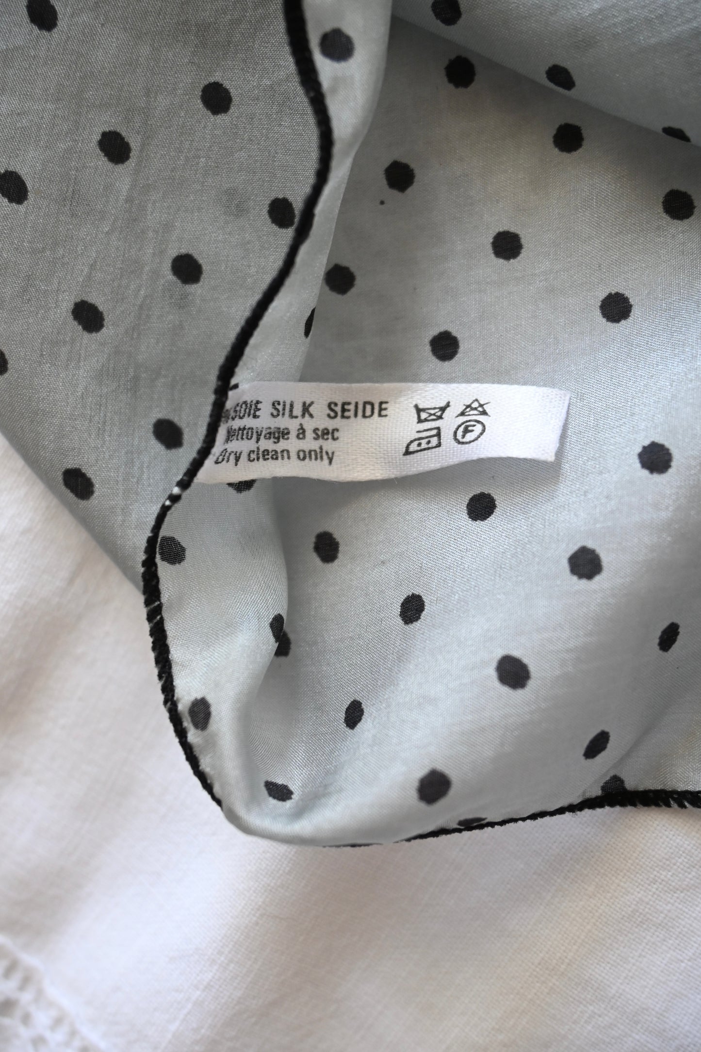 Vintage silk scarf/DOT