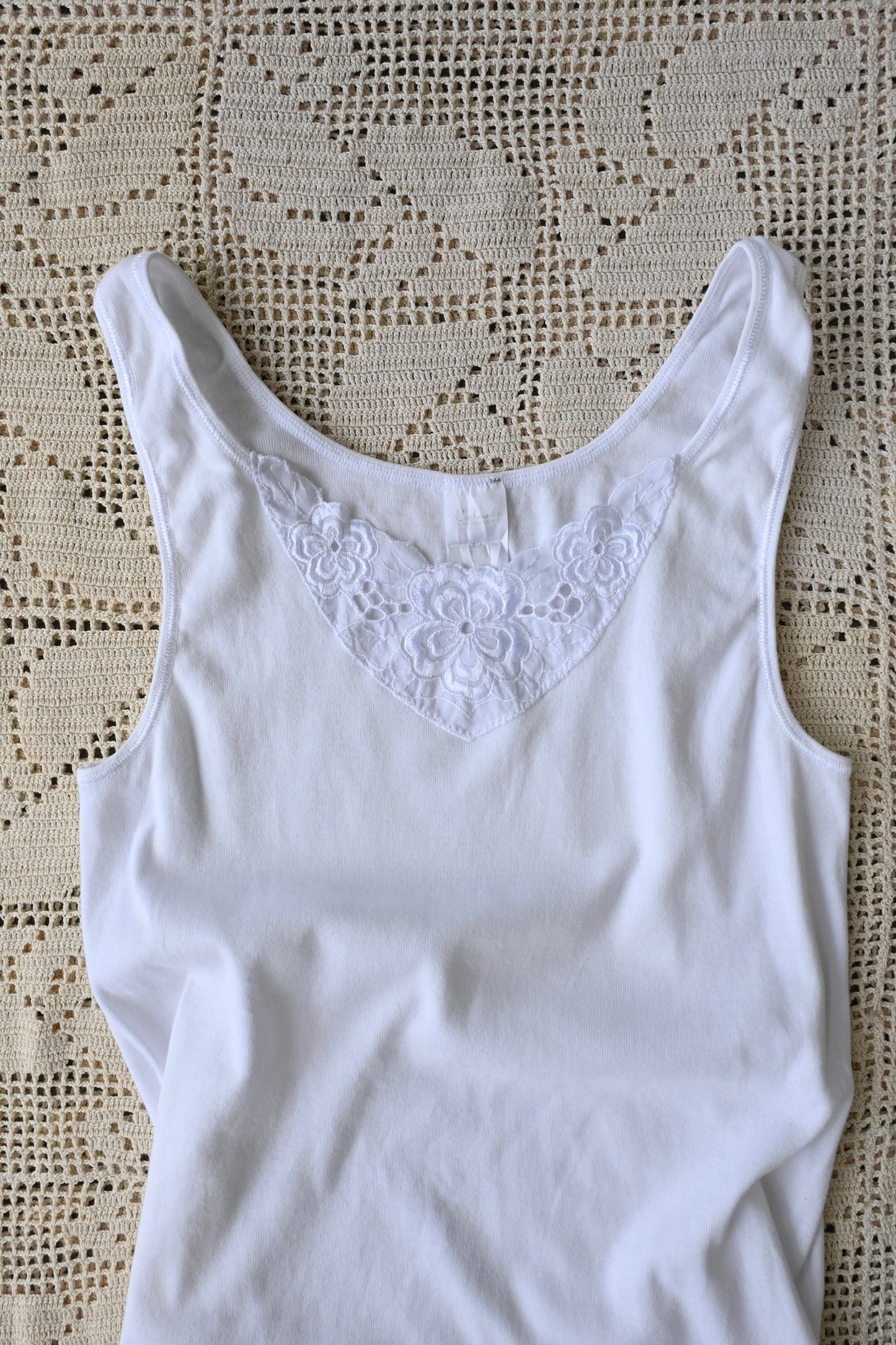 EURO Cotton underwear top/WHITE