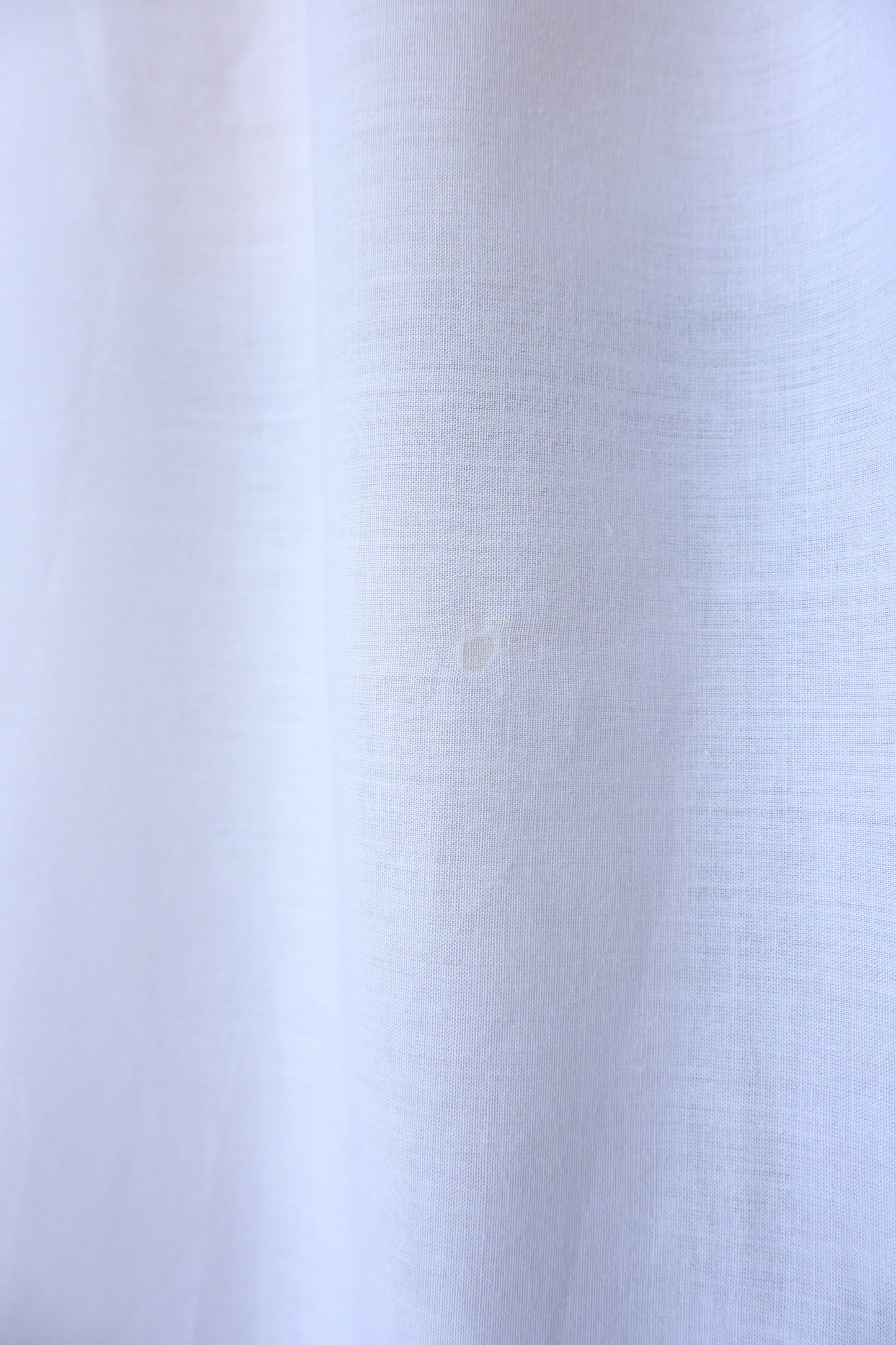 Cotton frill slit dress/WHITE