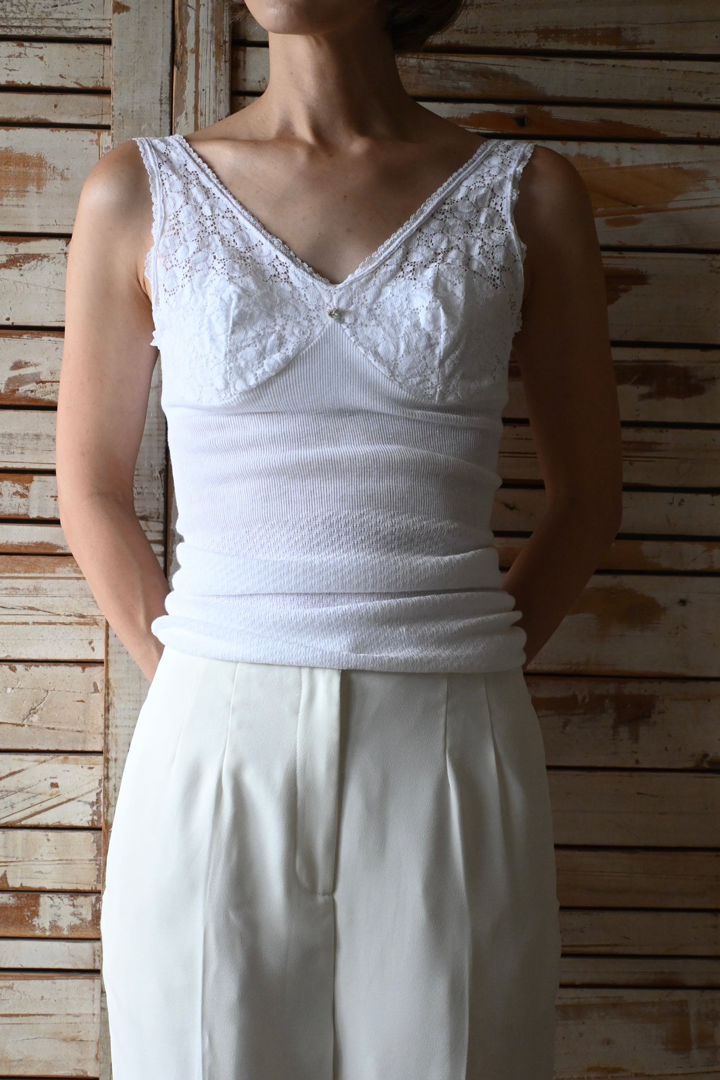 EURO Cotton lace camisole