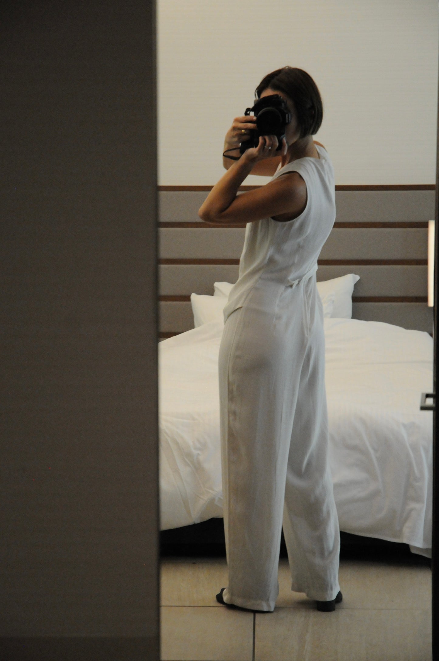 N/S White jumpsuit/WHITE