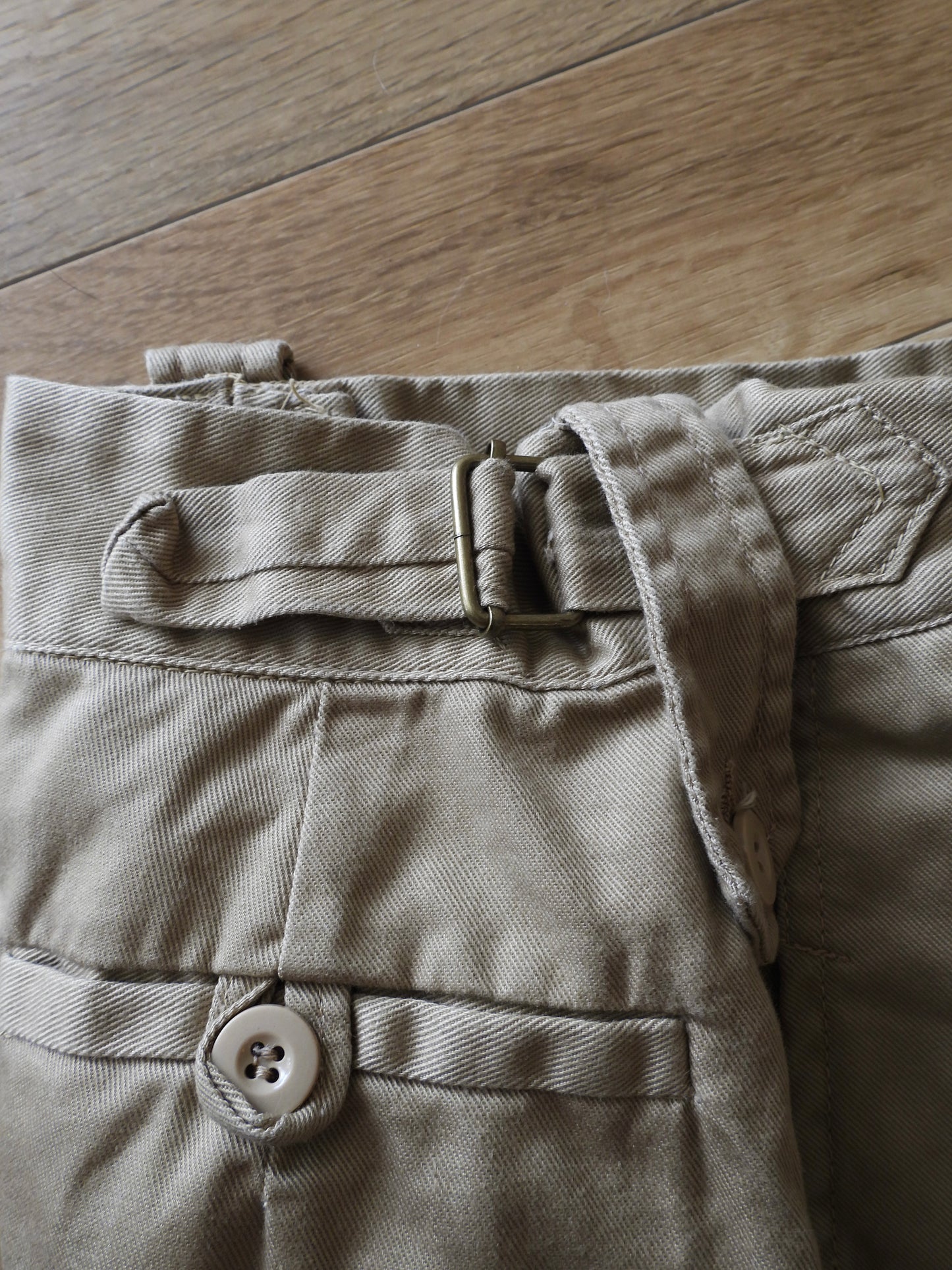 "DEAD STOCK" 80's Pakistan army chino pants/BEIGE