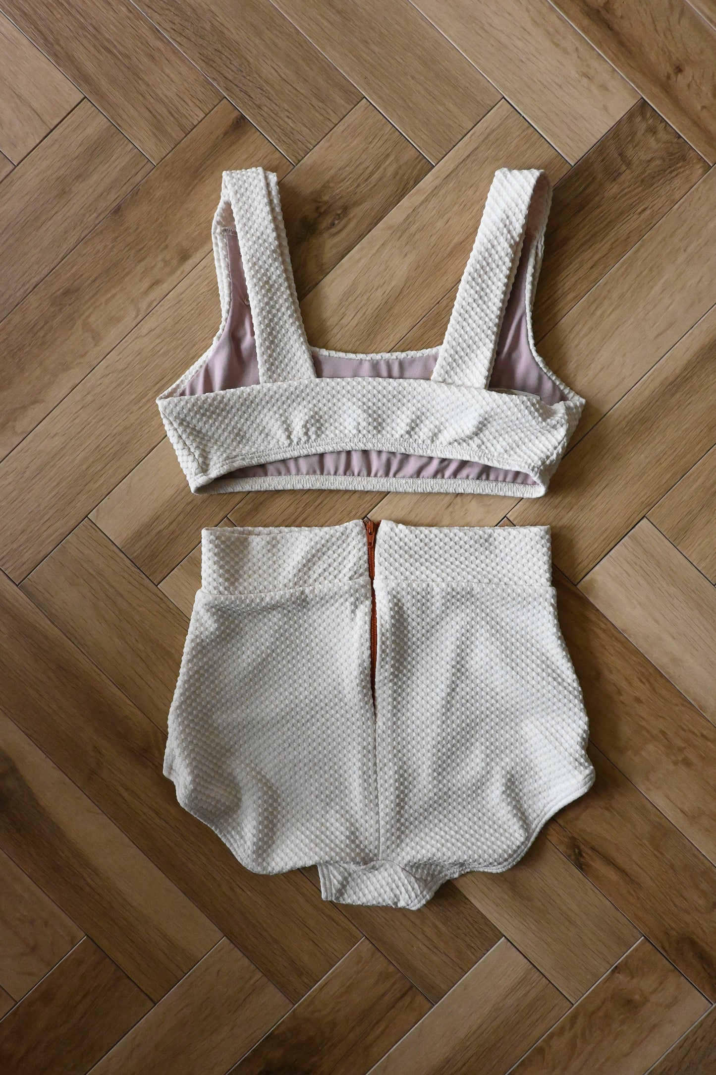 SEEA/Georgia Bikini top&bottom/PEBBLE