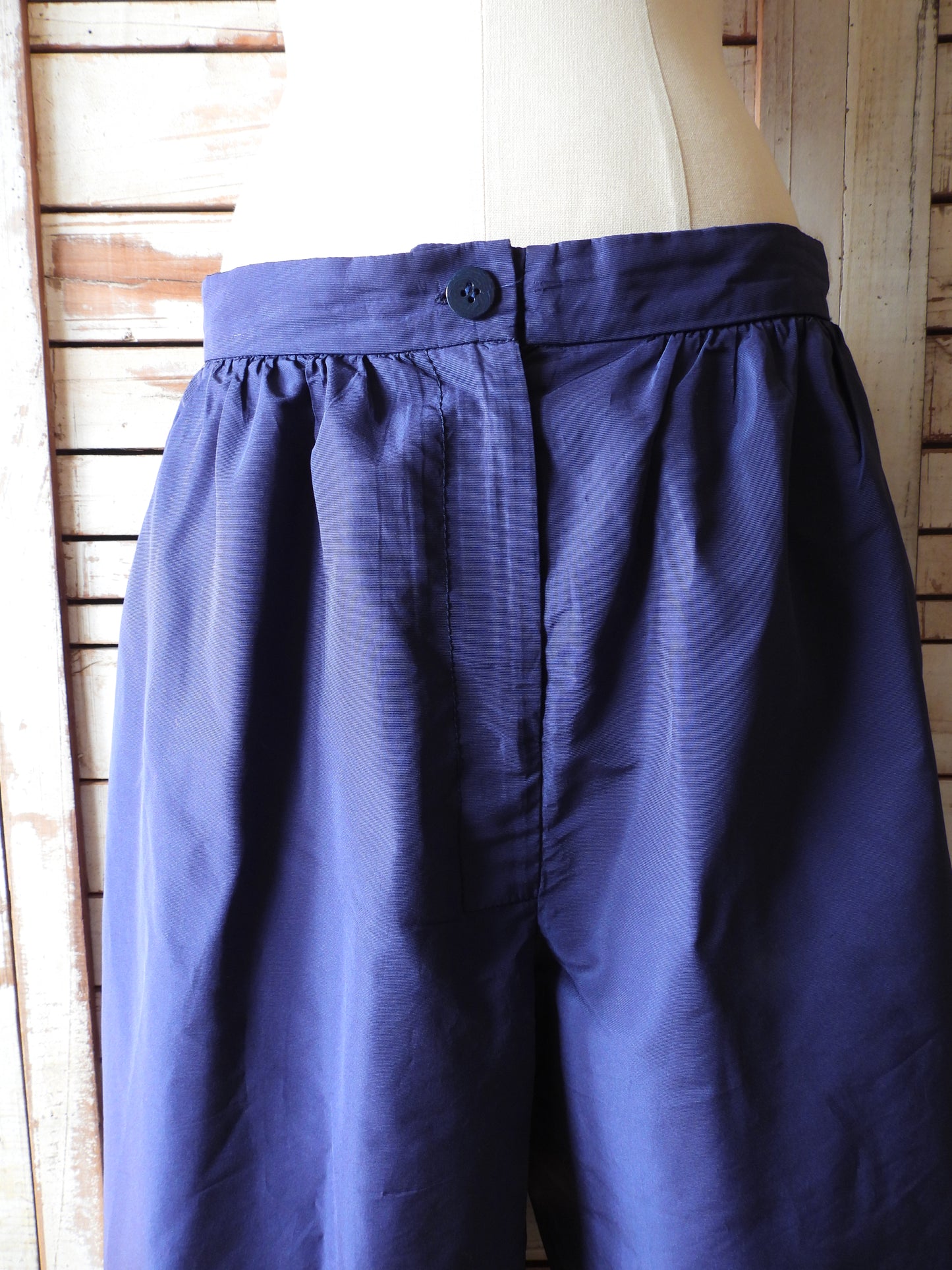 MIUMIU Cropped wide pants/NAVY