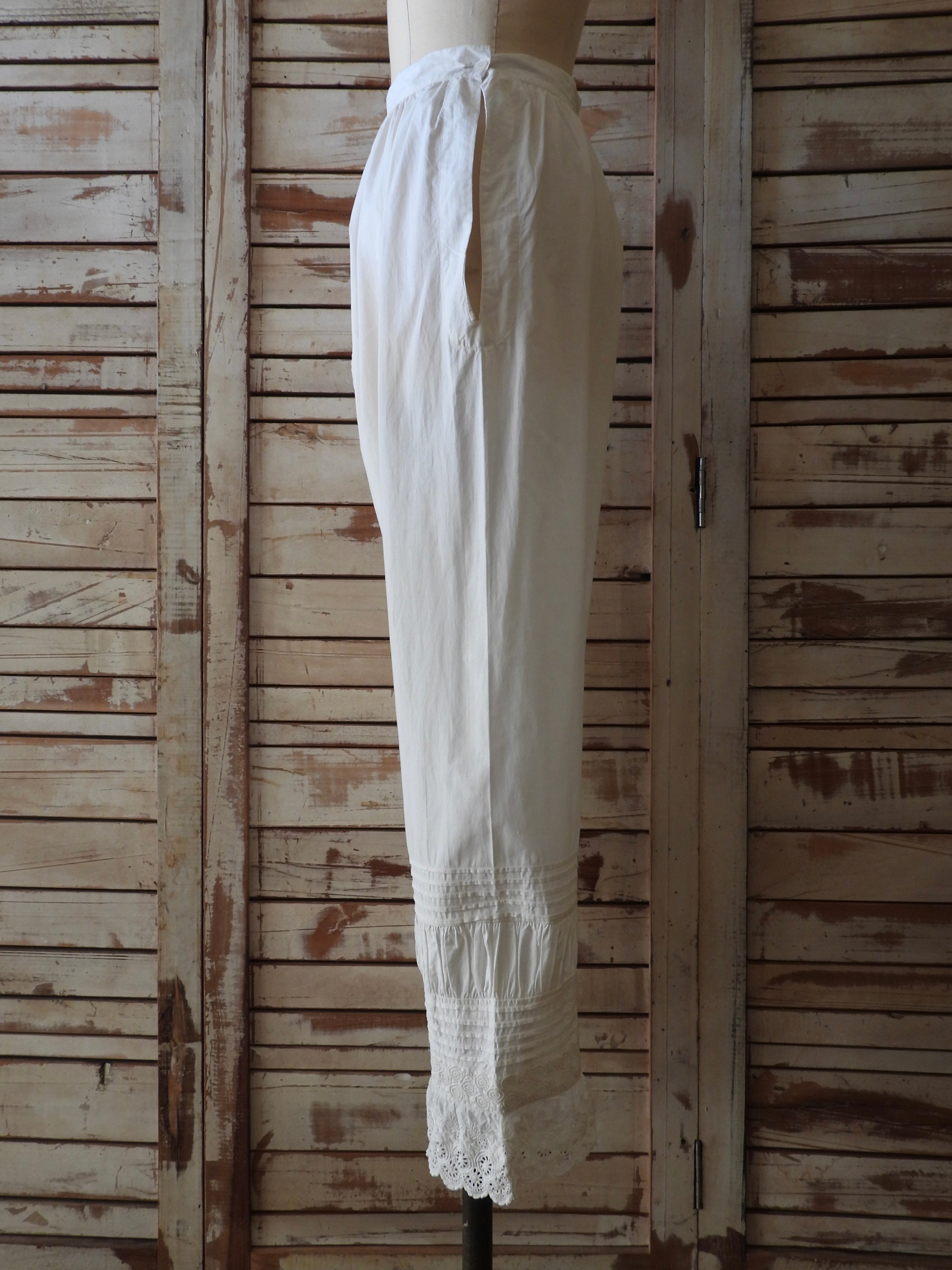 EURO Vintage drawers pants/WHITE – ponmosir