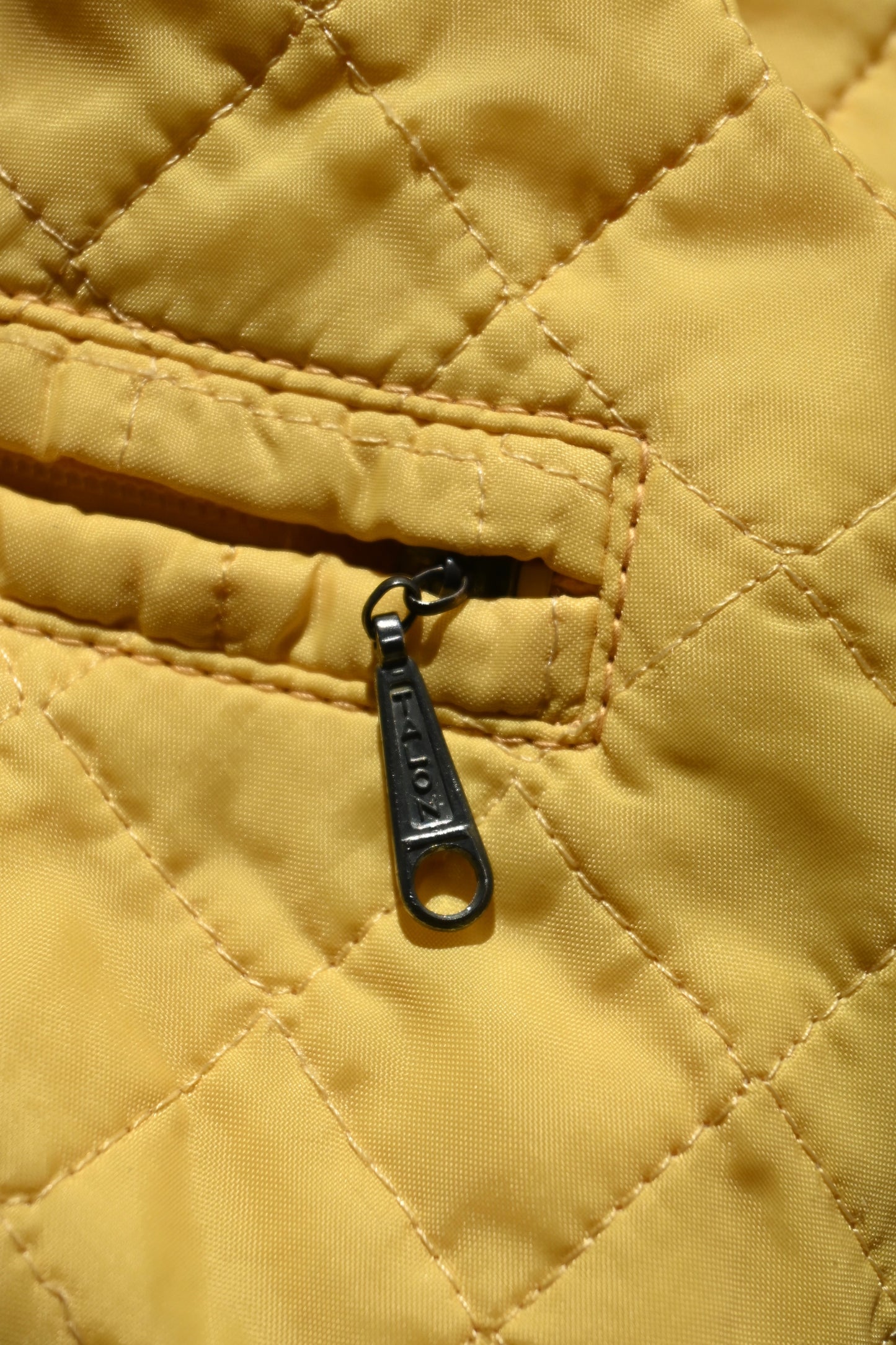 70's Quilting jacket/YELLOW
