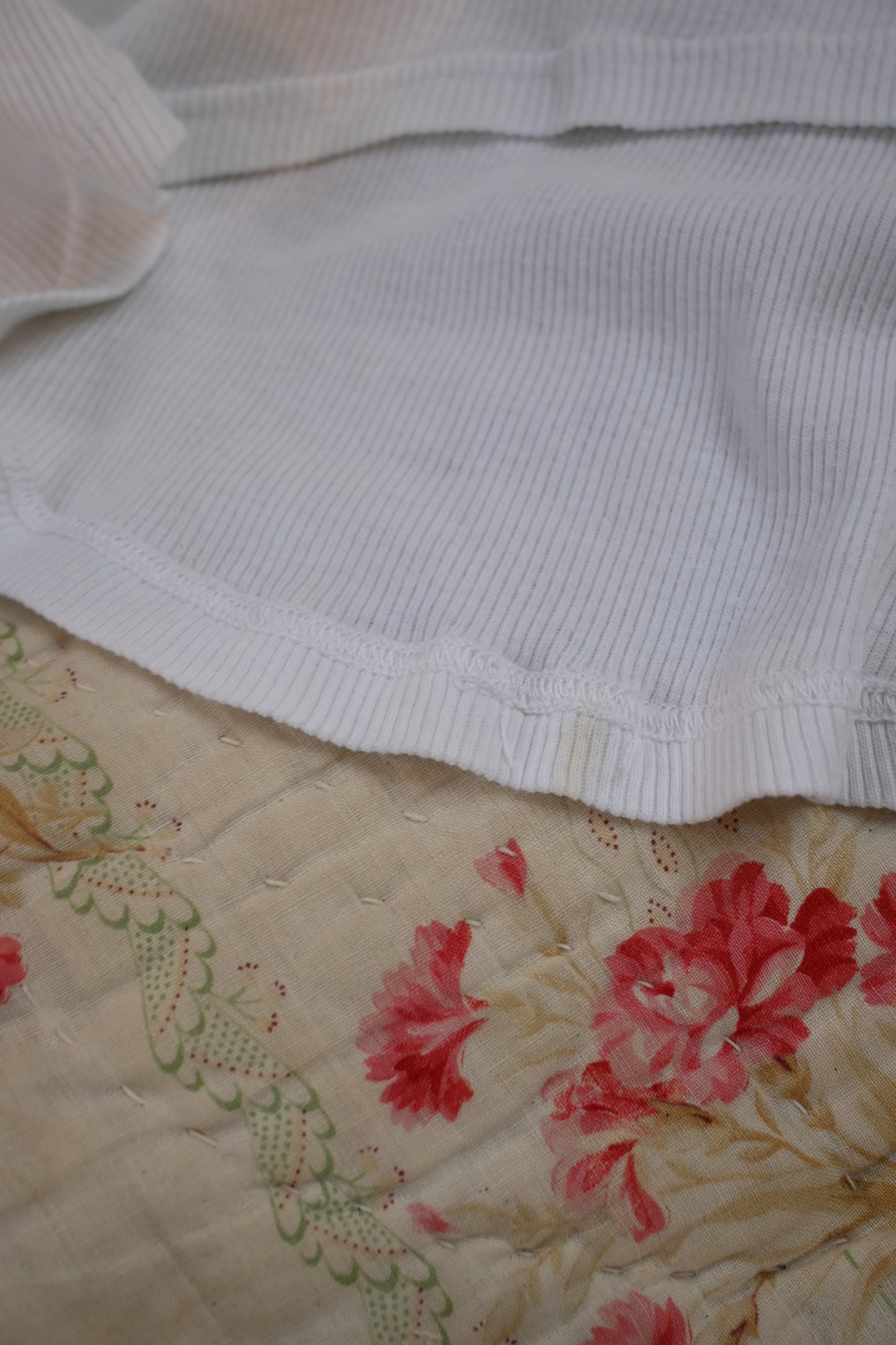 EURO Cotton lace camisole/WHITE