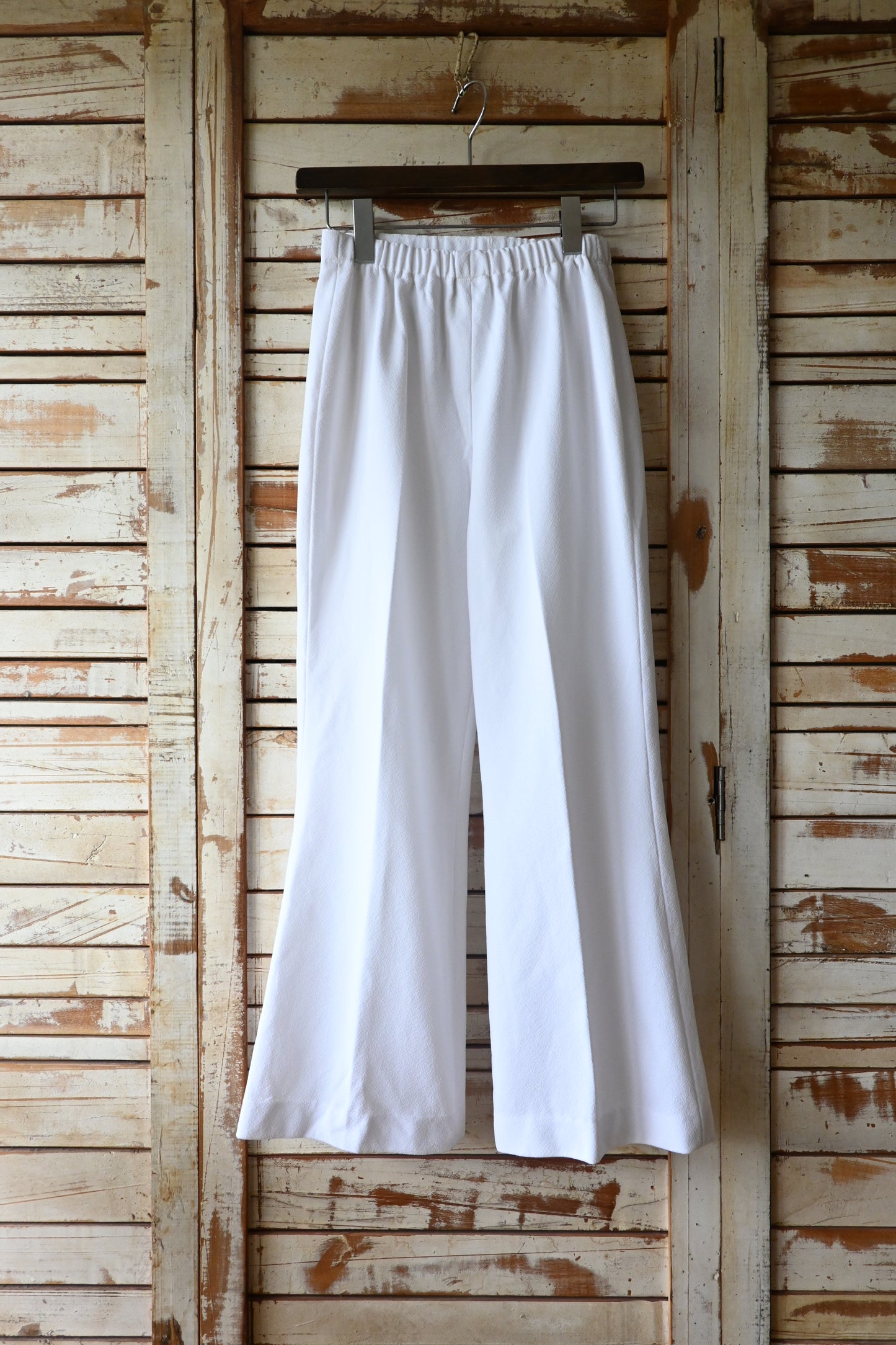 Flare pants/WHITE