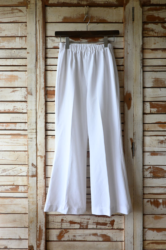 Flare pants/WHITE