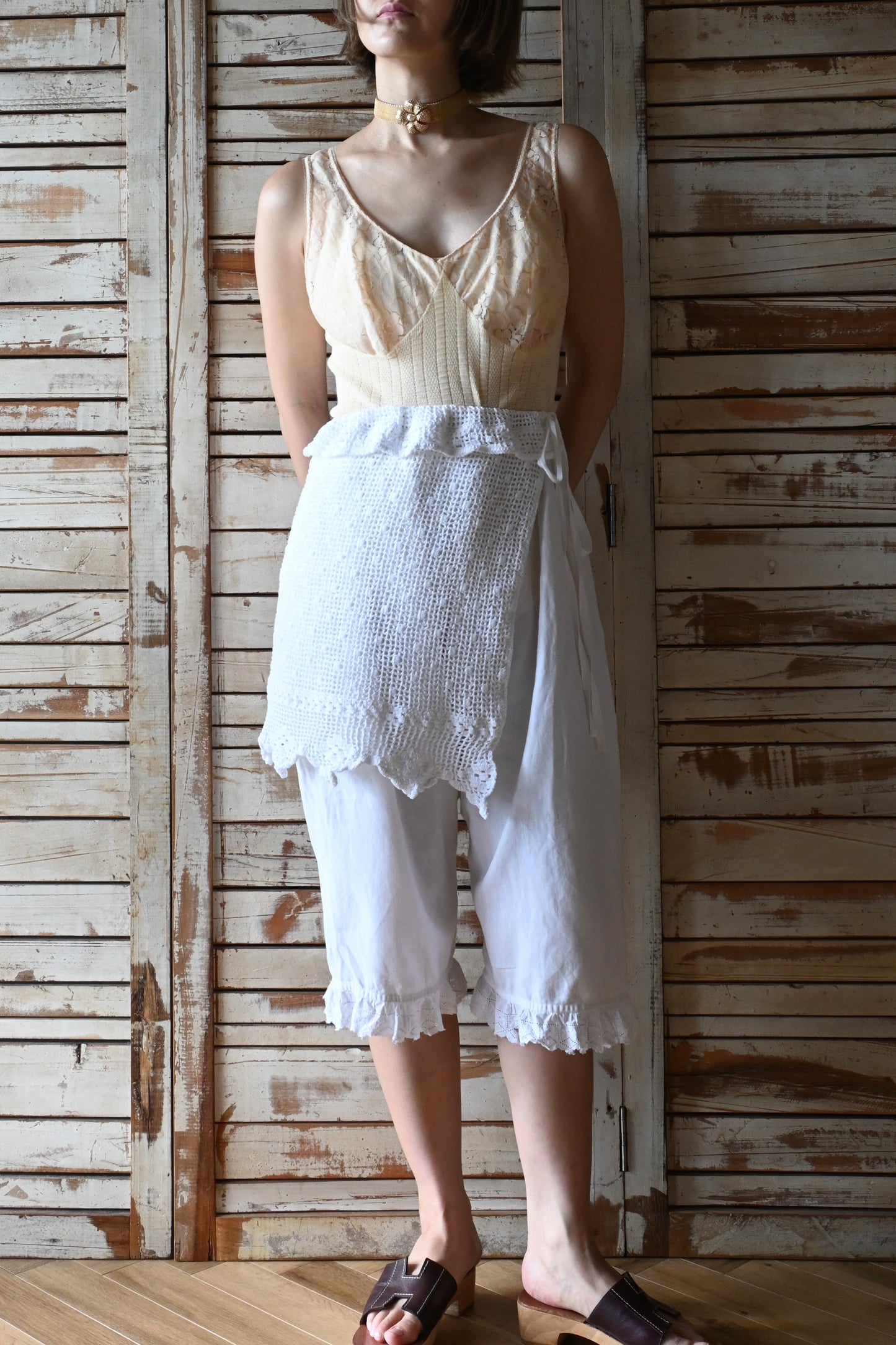 50's EURO Lace camisole/BEIGE