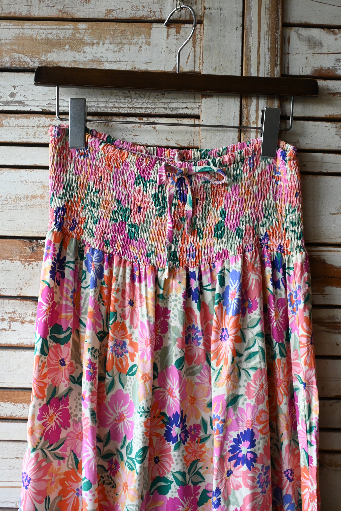 Flower pattern 2way dress