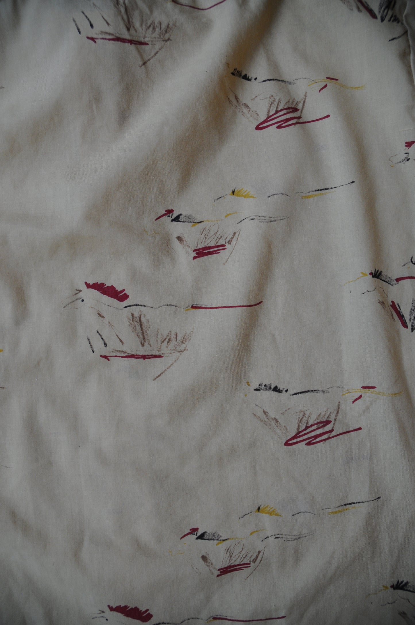 Men's S/S horse shirt/BEIGE
