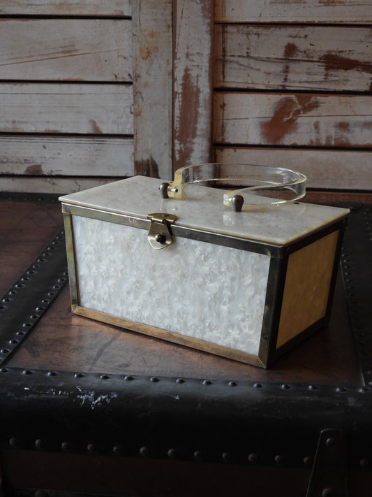 Lucite bag/IVORY×GOLD