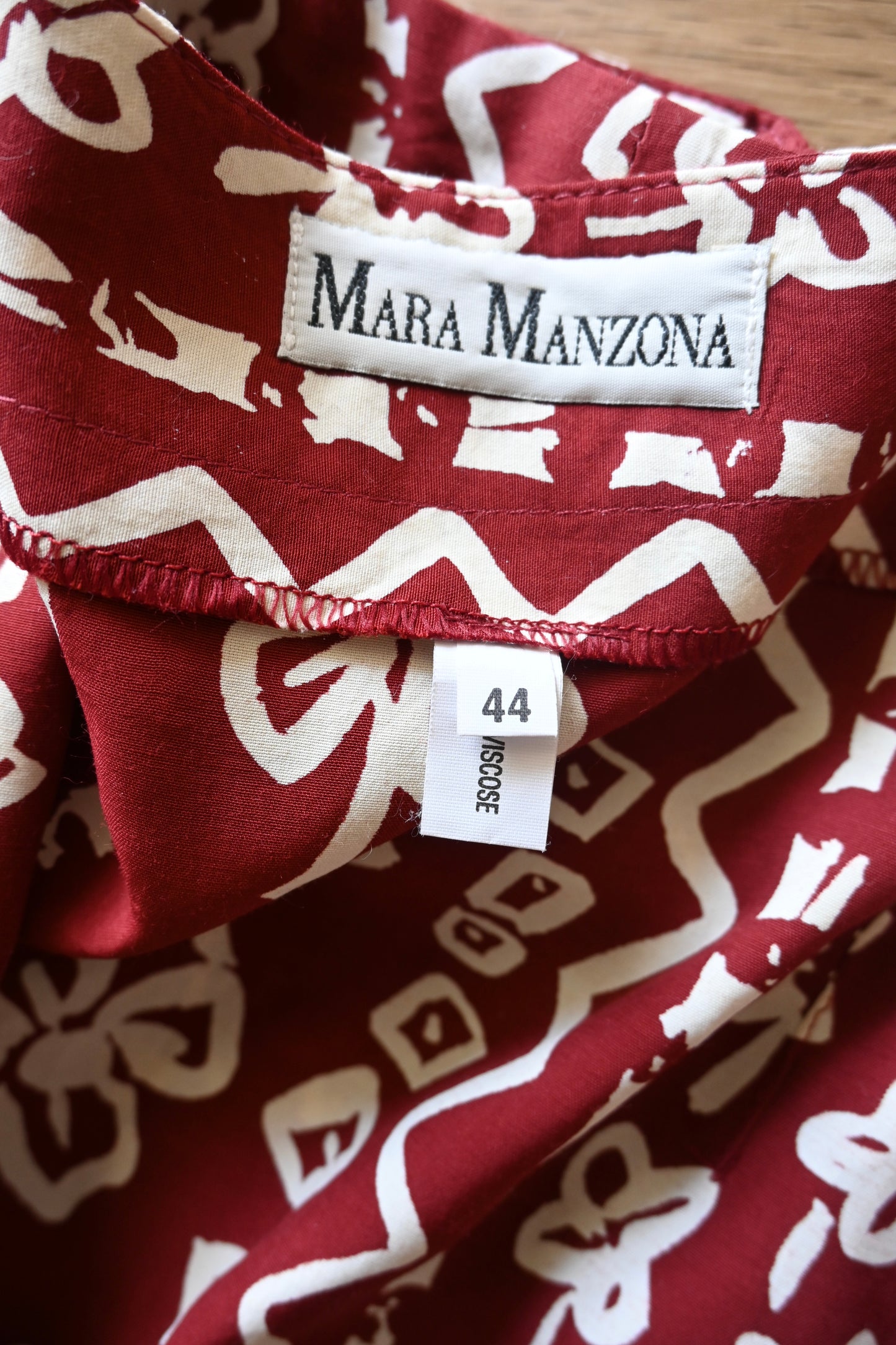 Flower pattern wrap skirt/BORDEAUX　