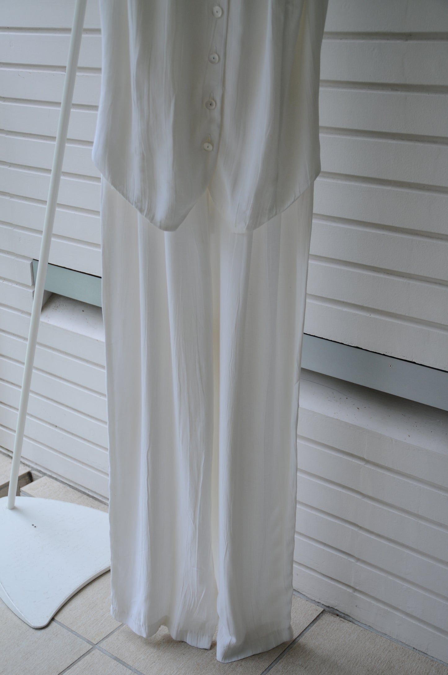 N/S White jumpsuit/WHITE