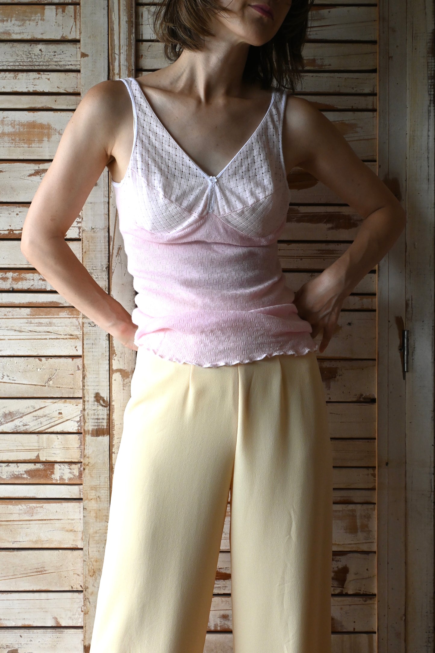 EURO Lace camisole/BABY PINK