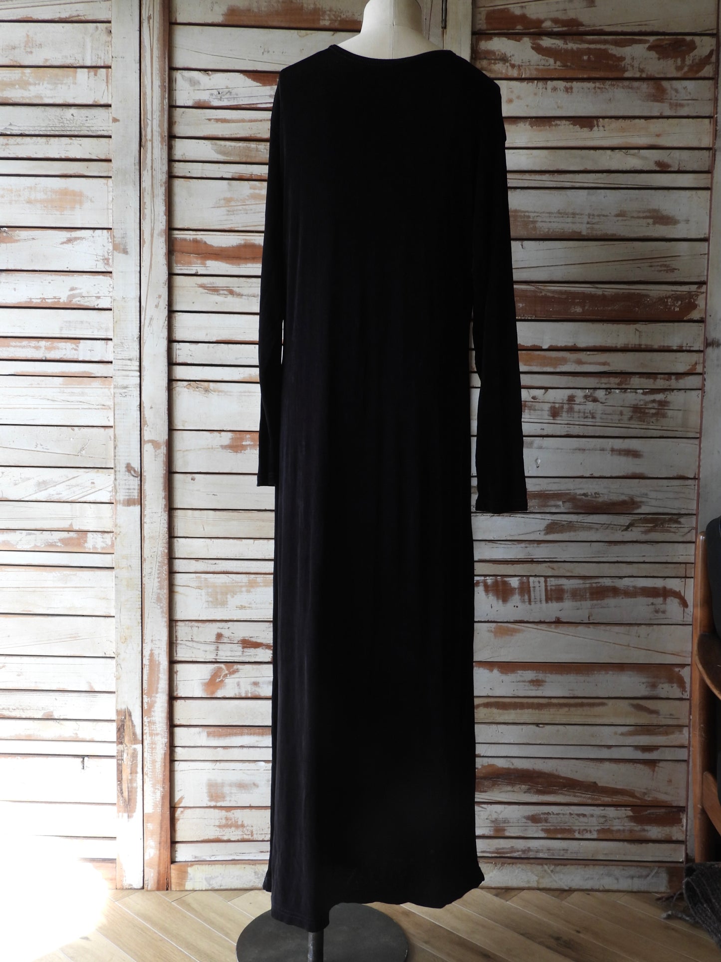 L/S Black long dress/BLACK