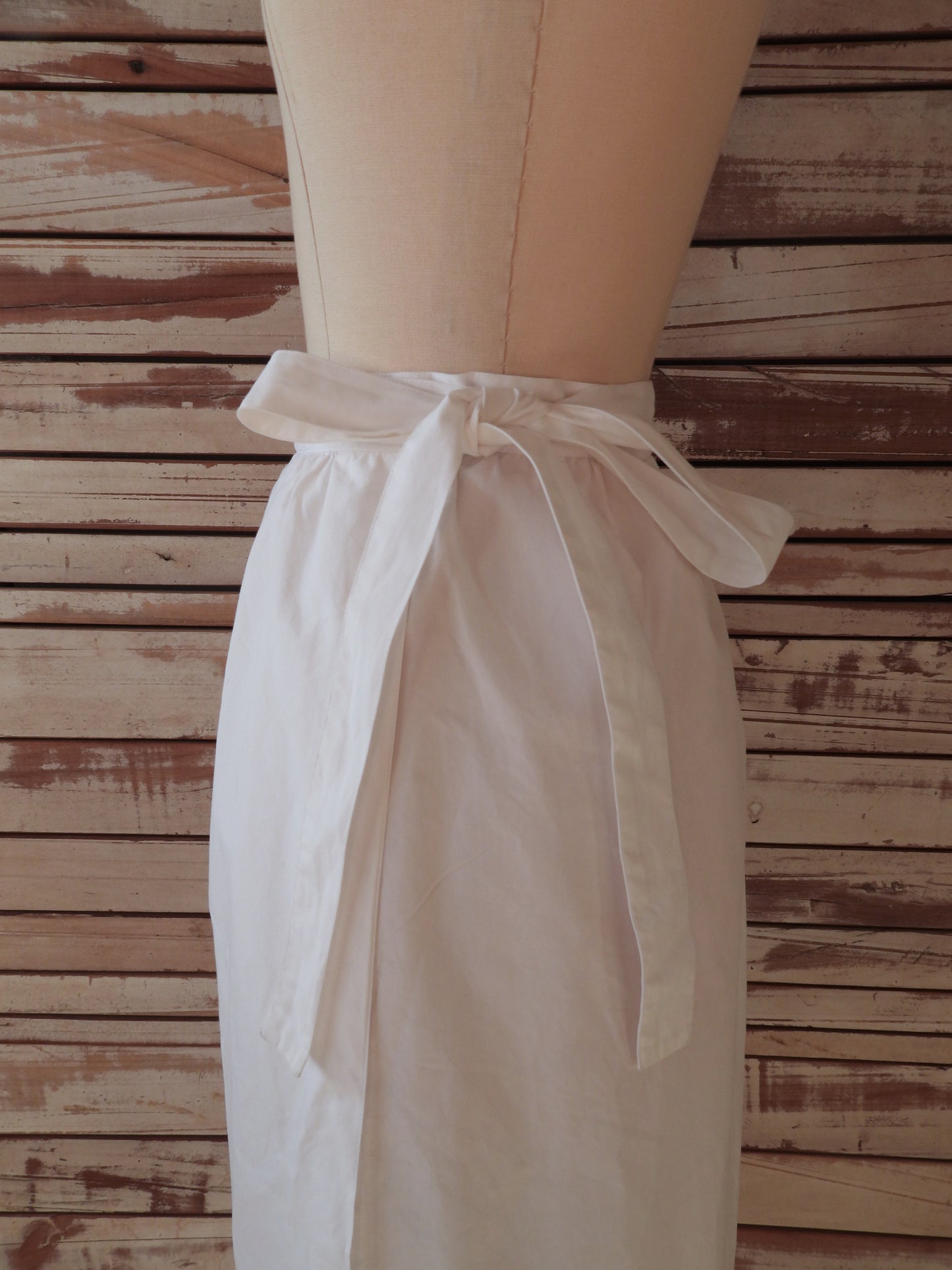 CELINE Apron Skirt/WHITE