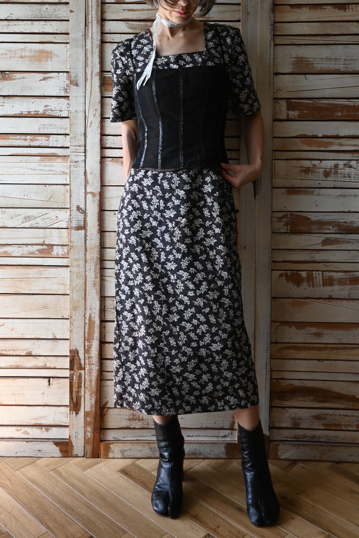 Bustier/DARK BROWN