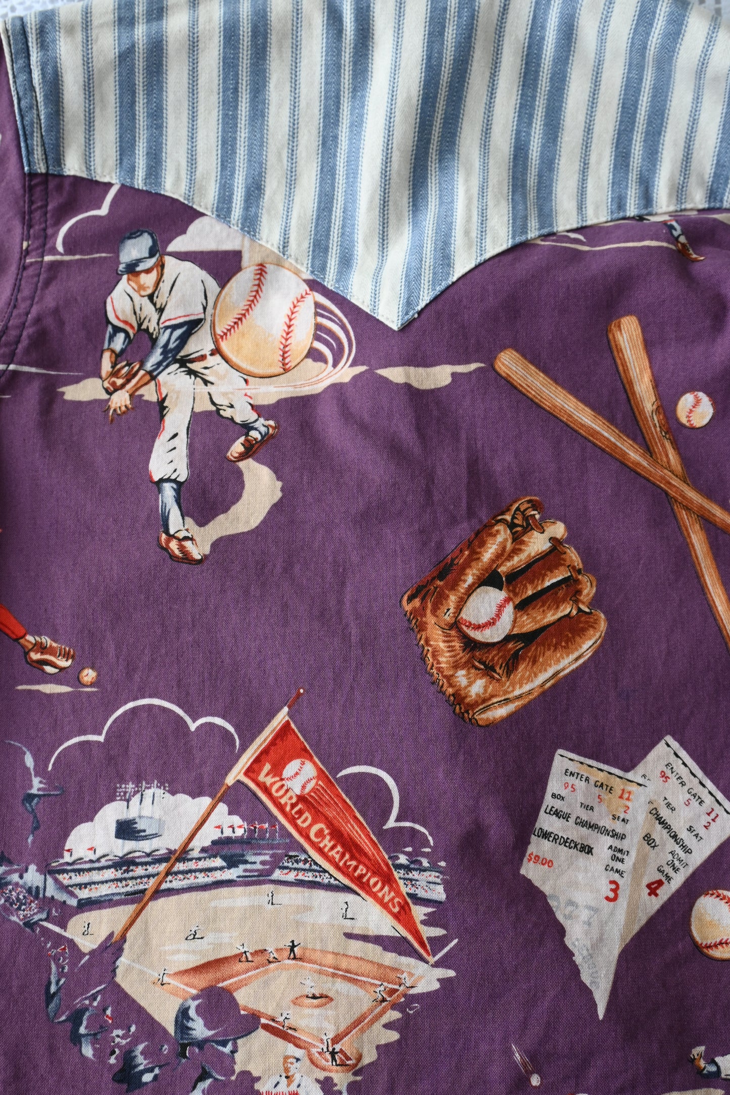 Kid's Western shirt/BASEBALL