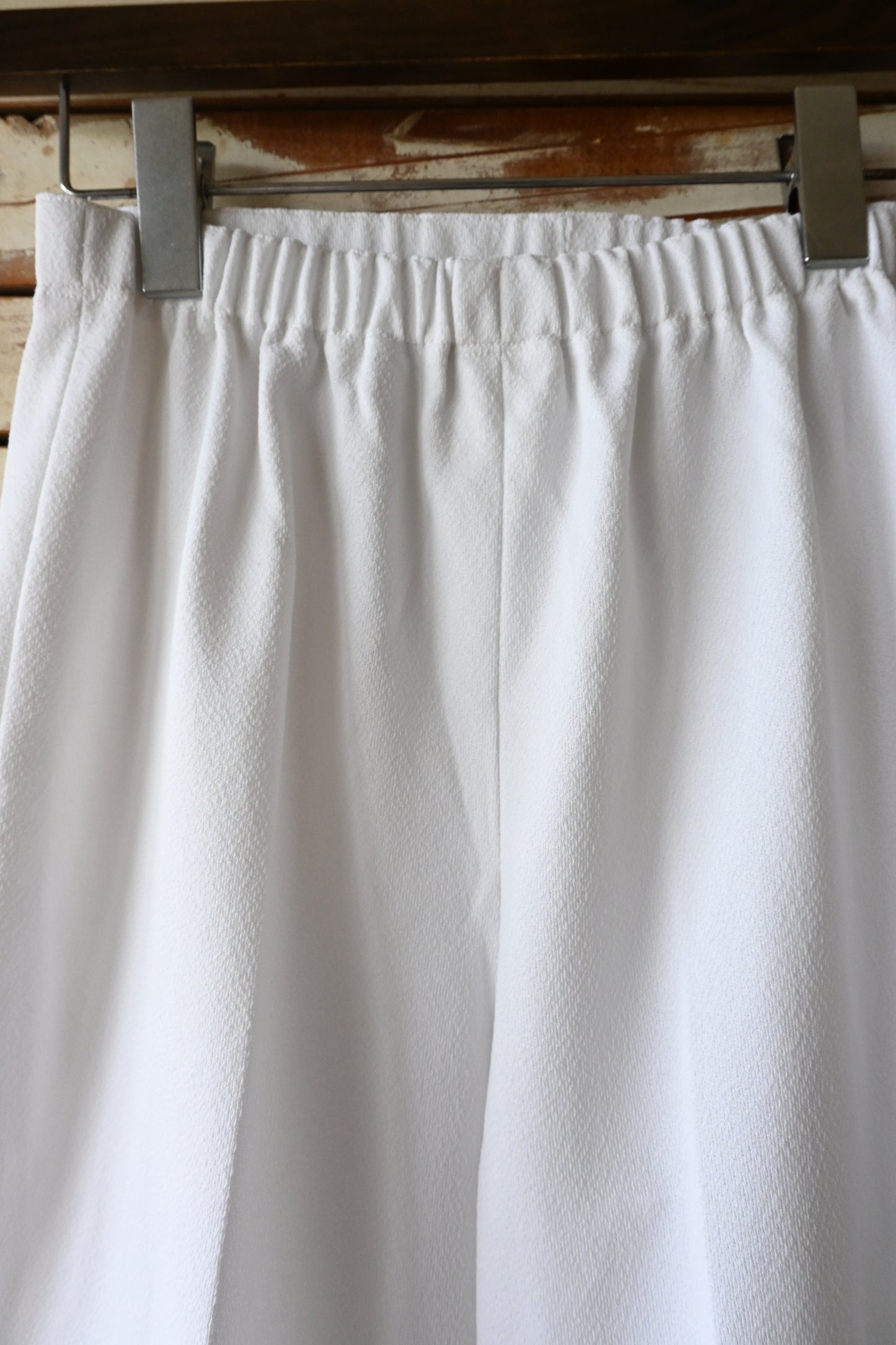 Flare pants/WHITE