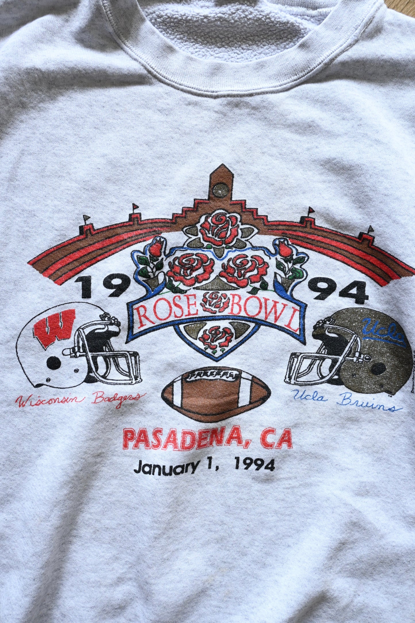 90's Rosebowl sweat shirt/GREY