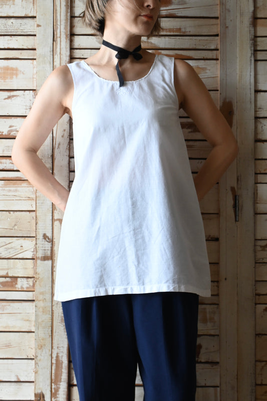 N/S Cotton top/WHITE