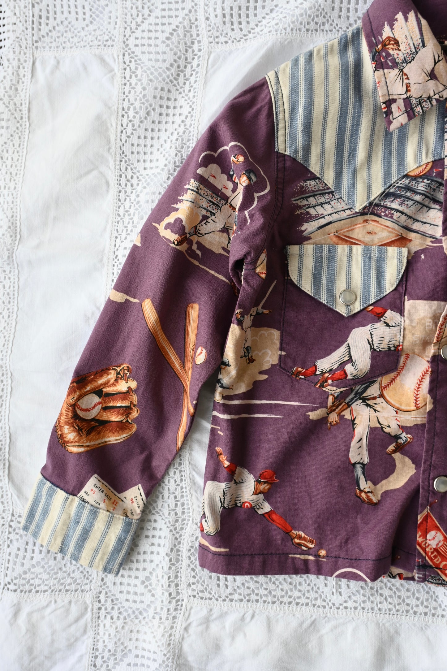 Kid's Western shirt/BASEBALL