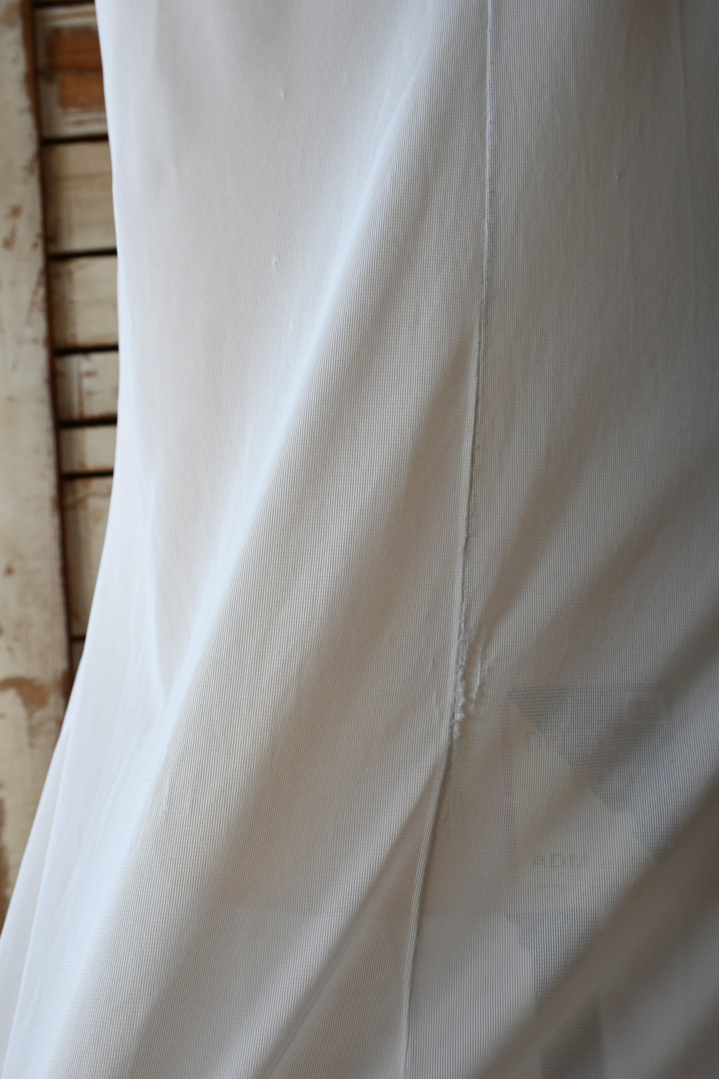 Lace slip dress/WHITE