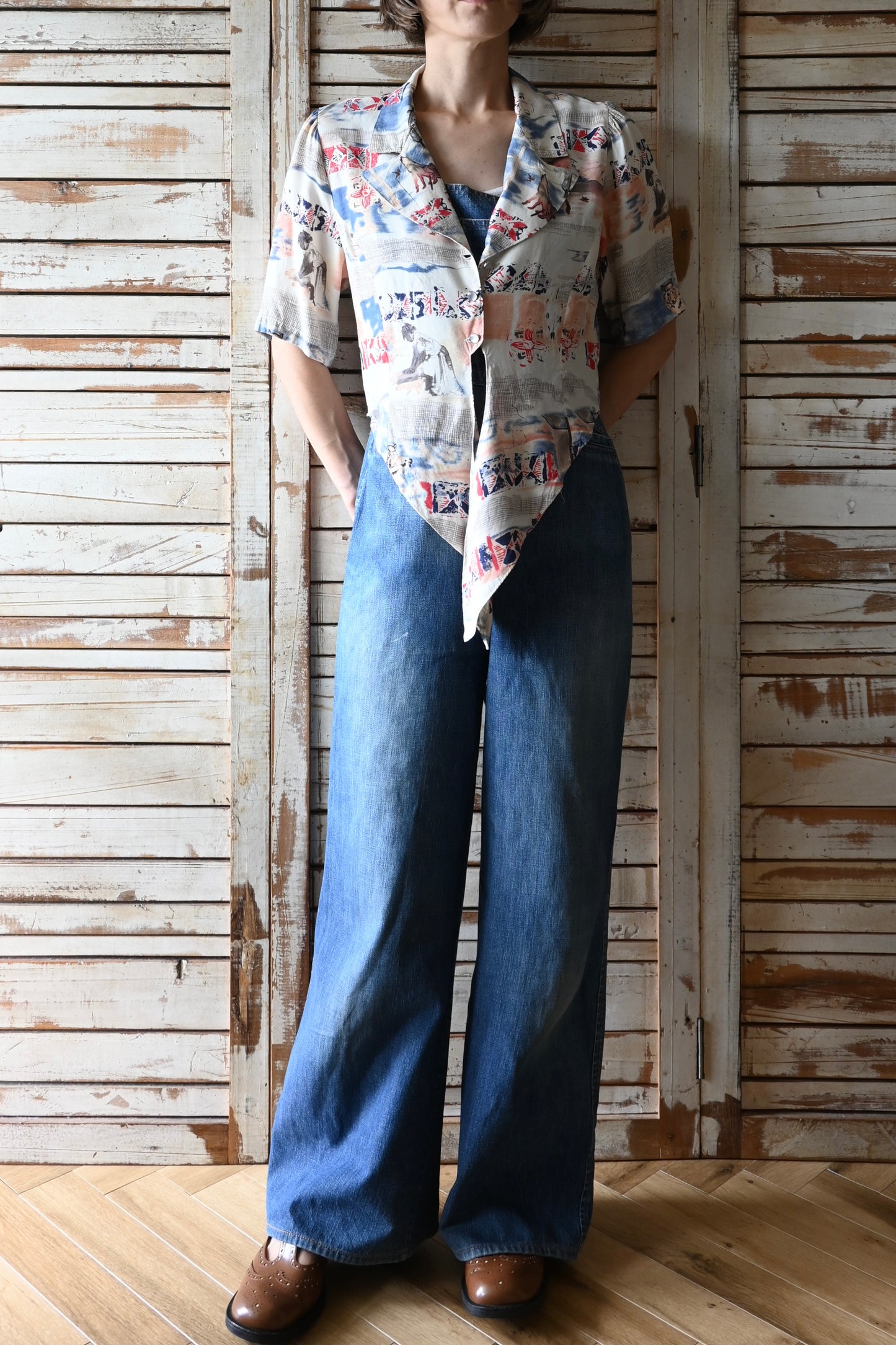 80's-90's Native pattern shirt